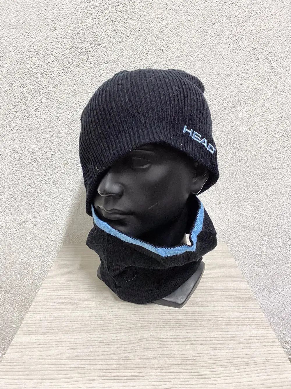Japanese Brand × Vintage Vintage Head SpellOut Balaclava Beanie Hat Size ONE SIZE - 4 Thumbnail