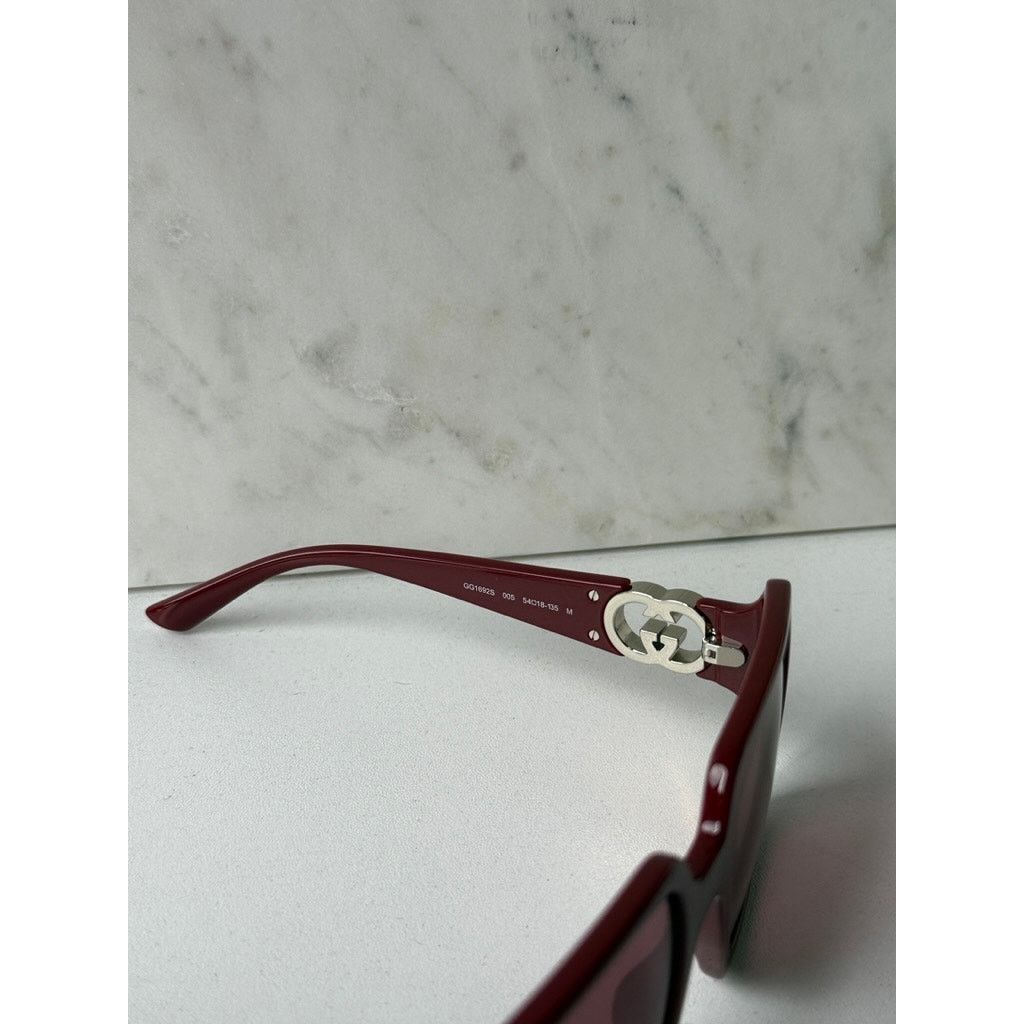 Gucci NEW Gucci GG1692S Burgundy Square Mirror Lens Sunglasses Size ONE SIZE - 5 Thumbnail