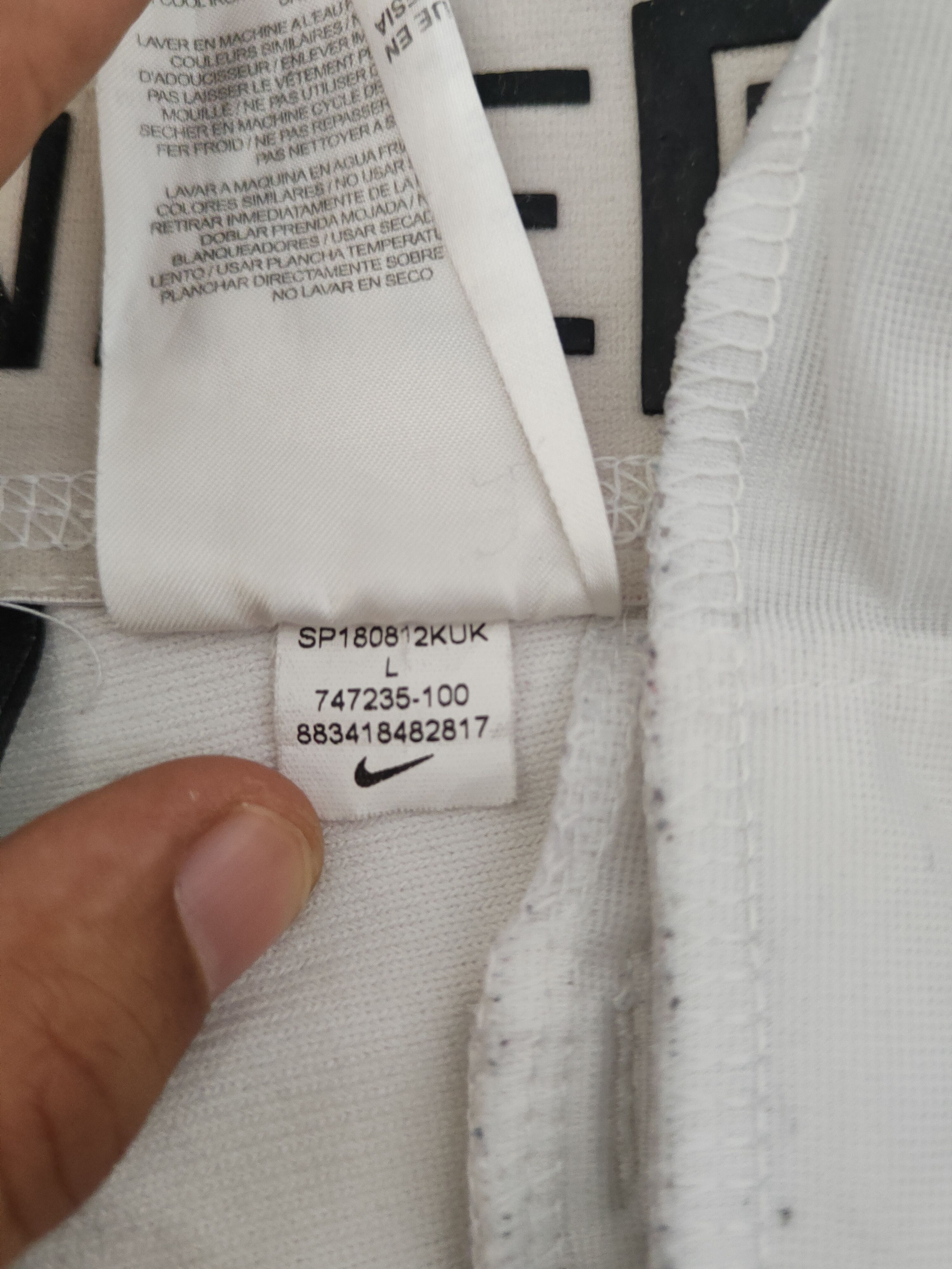 Nike Nike White Sportswear Sweatpants #W2263 Size US 32 / EU 48 - 14 Thumbnail