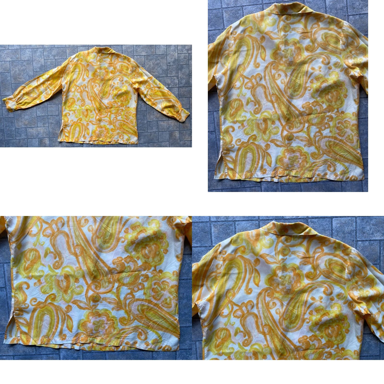 Vintage VINTAGE Emsee Blouse Women’s 38 ILGWU Yellow 50s 60s 70s 80s Workers Union Shirt Women Mens Girls Size XS / US 0-2 / IT 36-38 - 9 Thumbnail