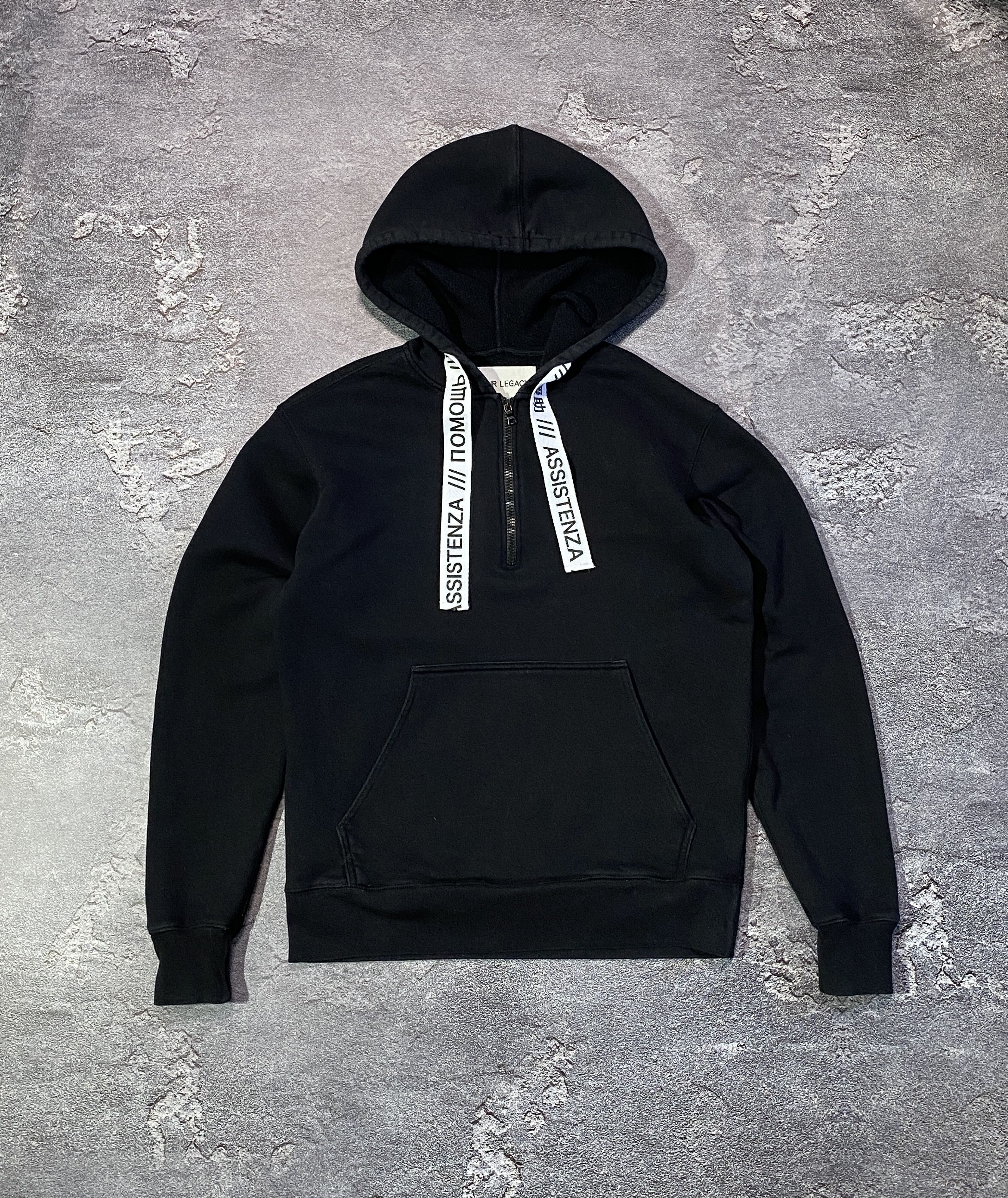 【OUR LEGACY】 Loose Hoodie Maverick Skull Print Black Our Legacy - Loose Hoodie Maverick Skull Print