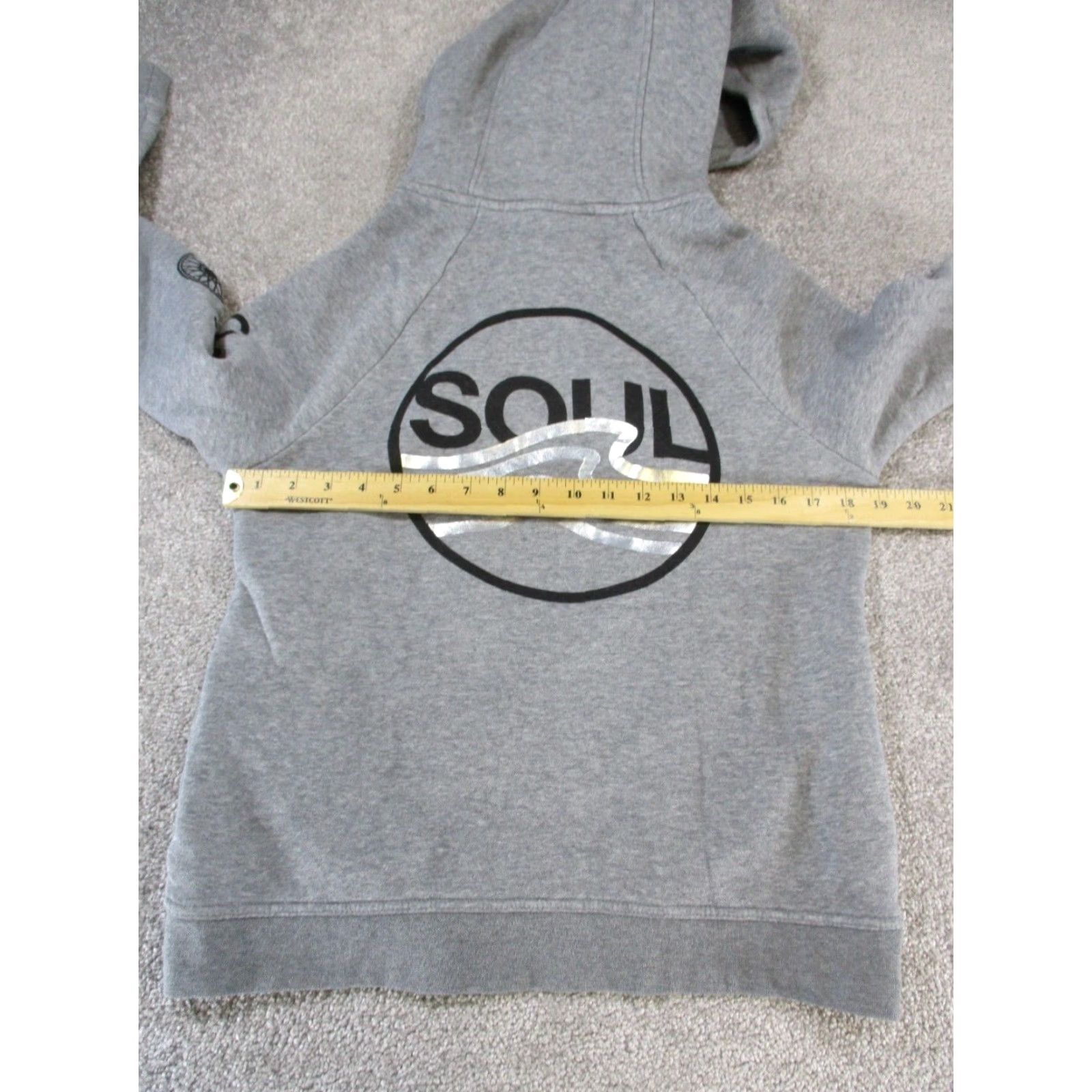 Nike Nike Soul Cycle Hoodie Women Small Gray Cotton Pullover Fleece Activewear Cycling Mens Womens Size S / US 4 / IT 40 - 6 Thumbnail