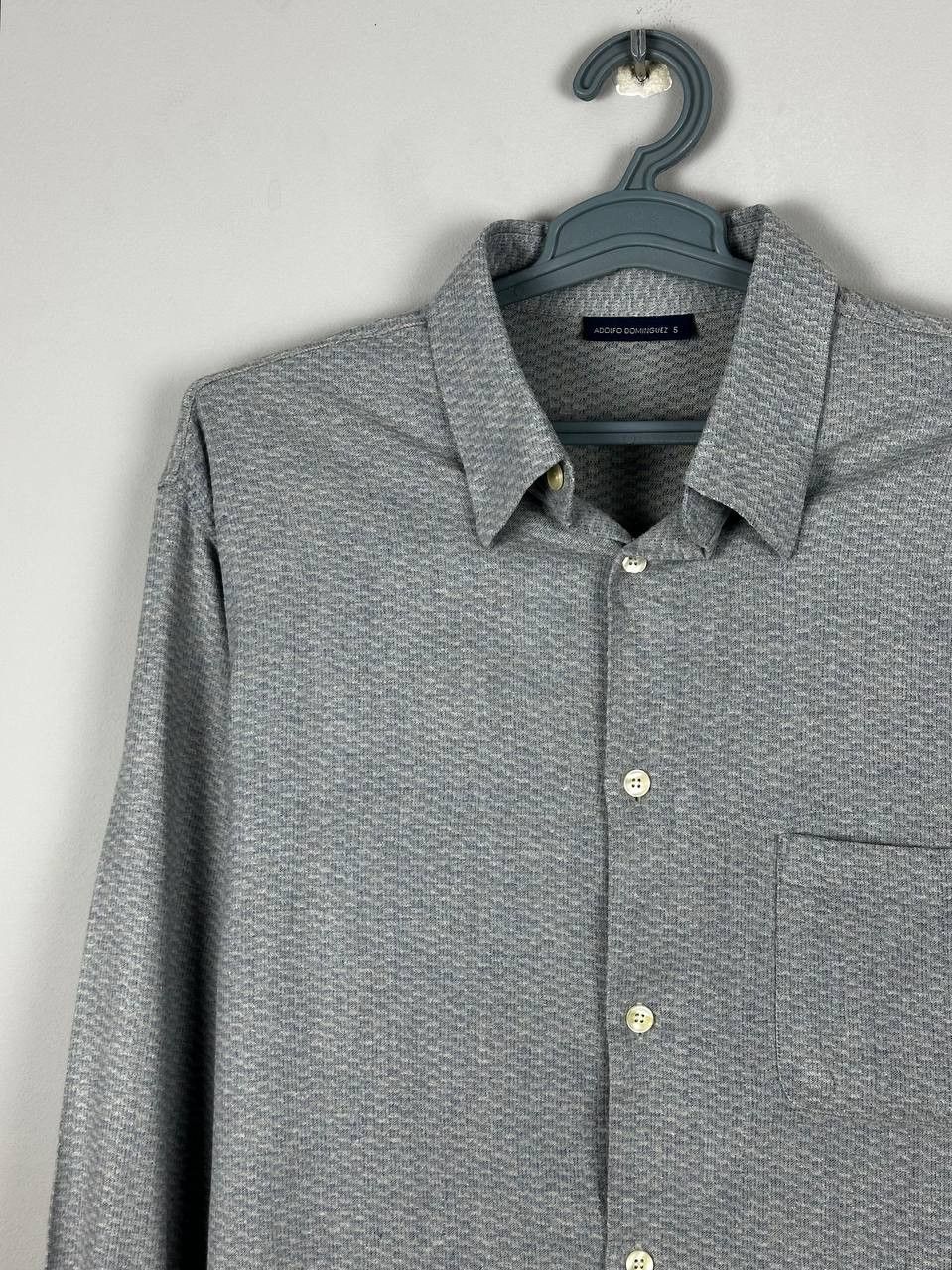 Adolfo Dominguez Adolfo Dominguez Luxury Long Sleeve Flannel Shirt Size US L / EU 52-54 / 3 - 3 Thumbnail