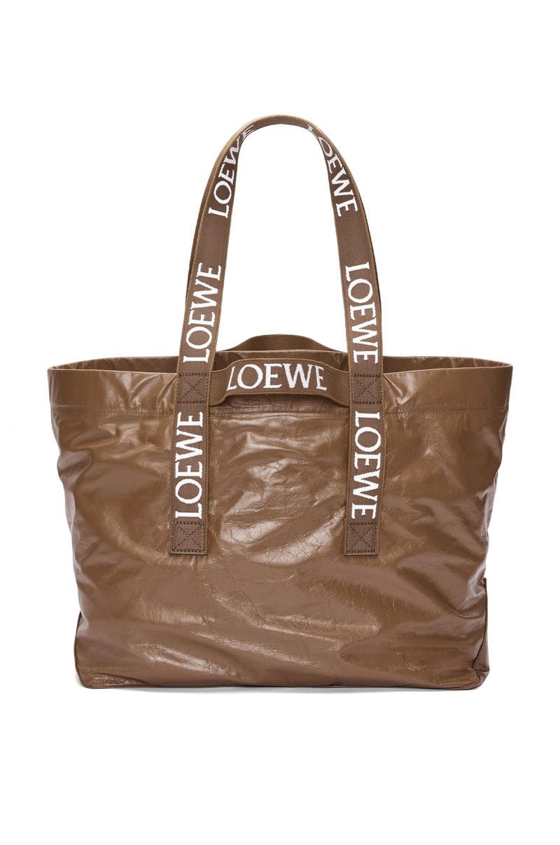 Loewe o1in1g0426 Size: OS / Fold Shopper Bag in Winter Brown Size ONE SIZE - 4 Thumbnail