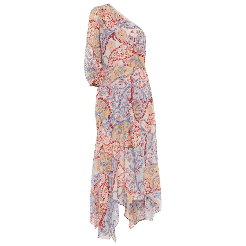 Veronica Beard Veronica Beard Kimber One Sleeve Floral Chiffon Dress Size S / US 4 / IT 40 - 1 Thumbnail