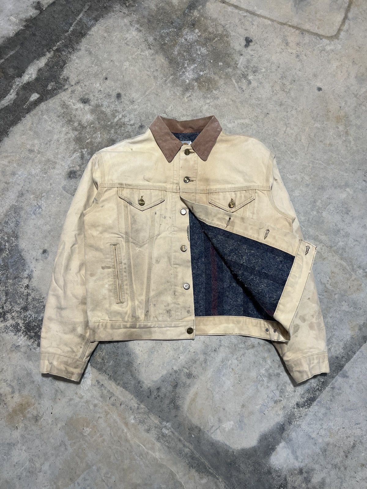 Carhartt Vintage Carhartt Dayton Blanket Lined Trucker Jacket Size US M / EU 48-50 / 2 - 1 Thumbnail