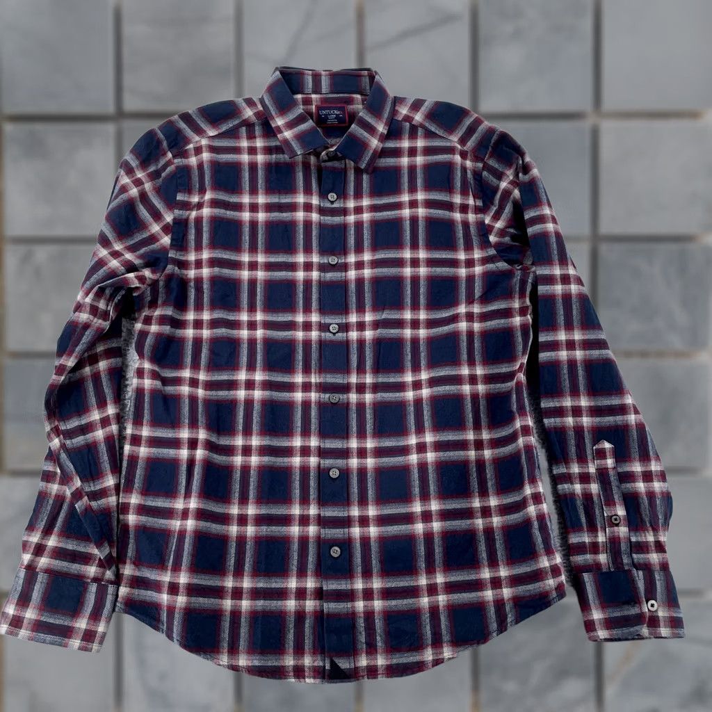 UNTUCKit UNTUCKit Shirt Mens Large Multi Plaid Soft Slim Fit Collared Button Up Size US L / EU 52-54 / 3 - 1 Thumbnail