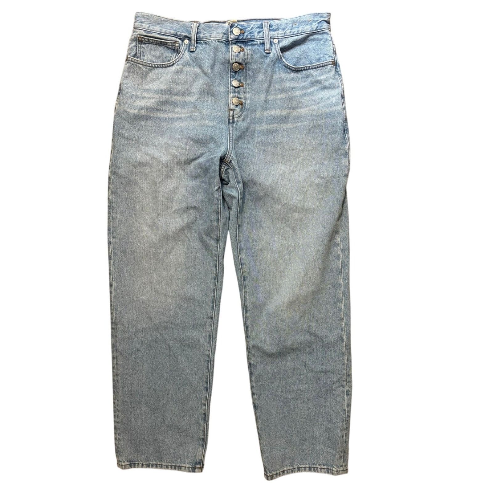 Madewell Madewell Baggy Straight Jeans in Paxton Wash Size 31 Size 31" - 4 Thumbnail