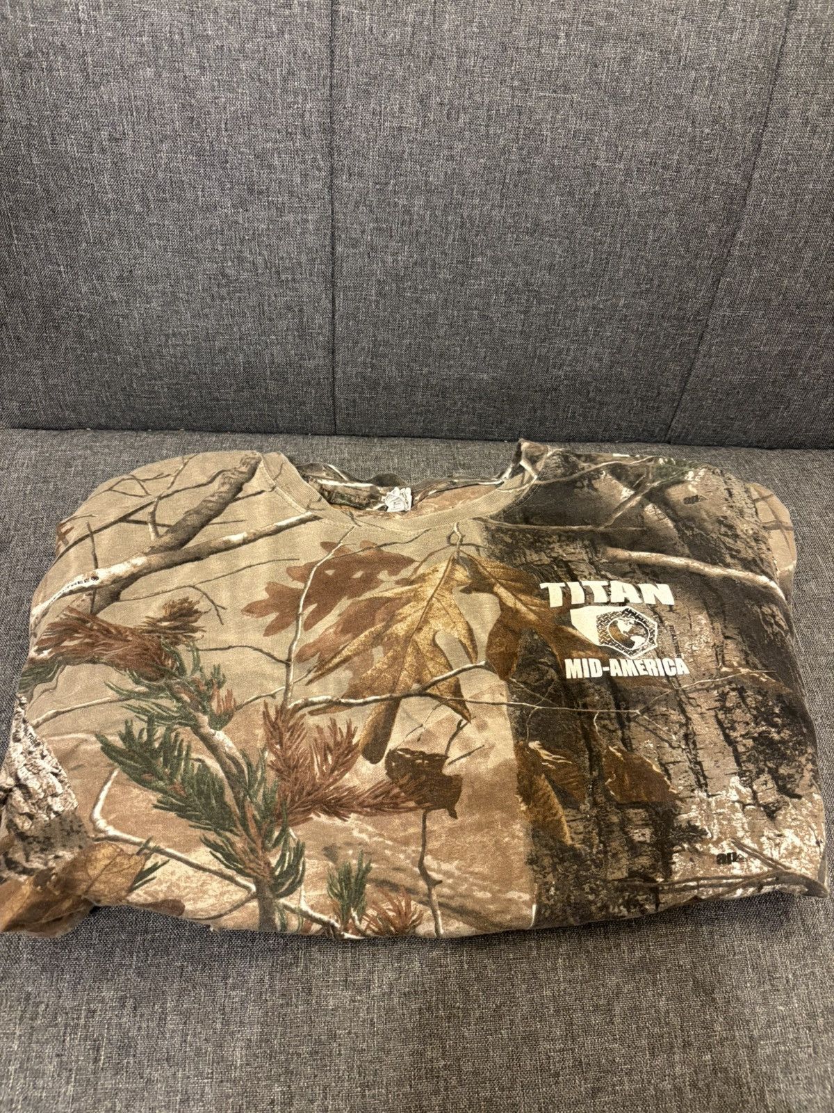 Other Tan and Brown camo Titan Mid America Long Sleep T- Shirt Size US XL / EU 56 / 4 - 1 Thumbnail