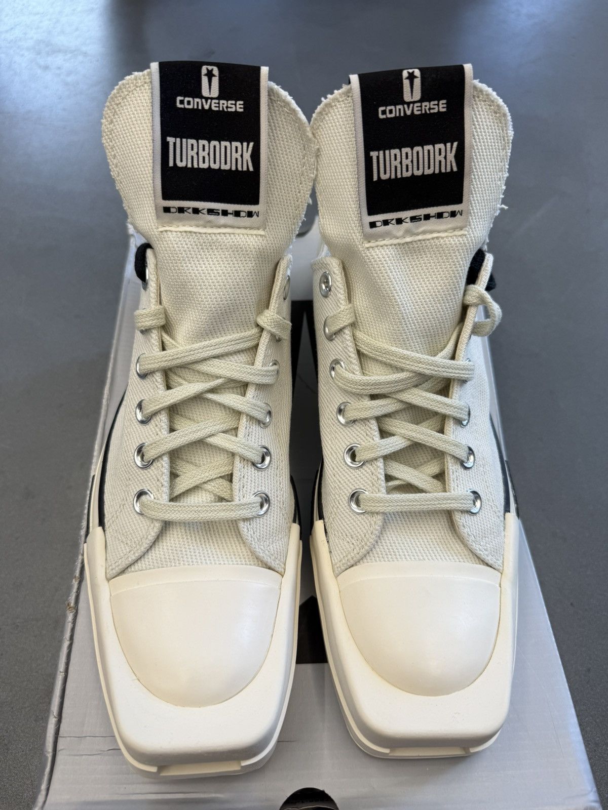 Converse × Rick Owens Drkshdw Converse TURBODRK Chuck Taylor All Star Rick Owens DRKSHDW Size US 8 / EU 41 - 7 Thumbnail