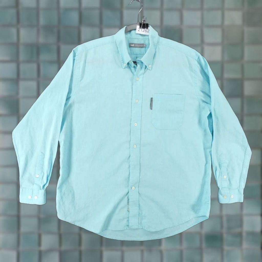 Vintage Southern Marsh Shirt Mens Medium Long Sleeve Button Up Blue Size US M / EU 48-50 / 2 - 1 Thumbnail