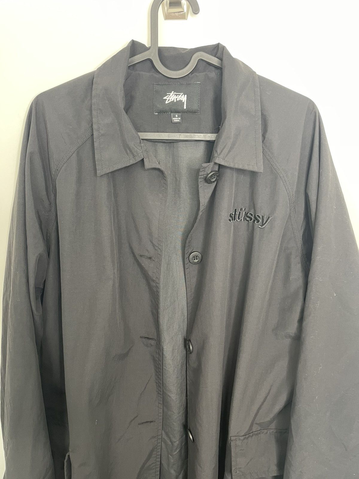 Stussy Stussy Trench Coat Long Coach Jacket Black Small Size US S / EU 44-46 / 1 - 2 Thumbnail