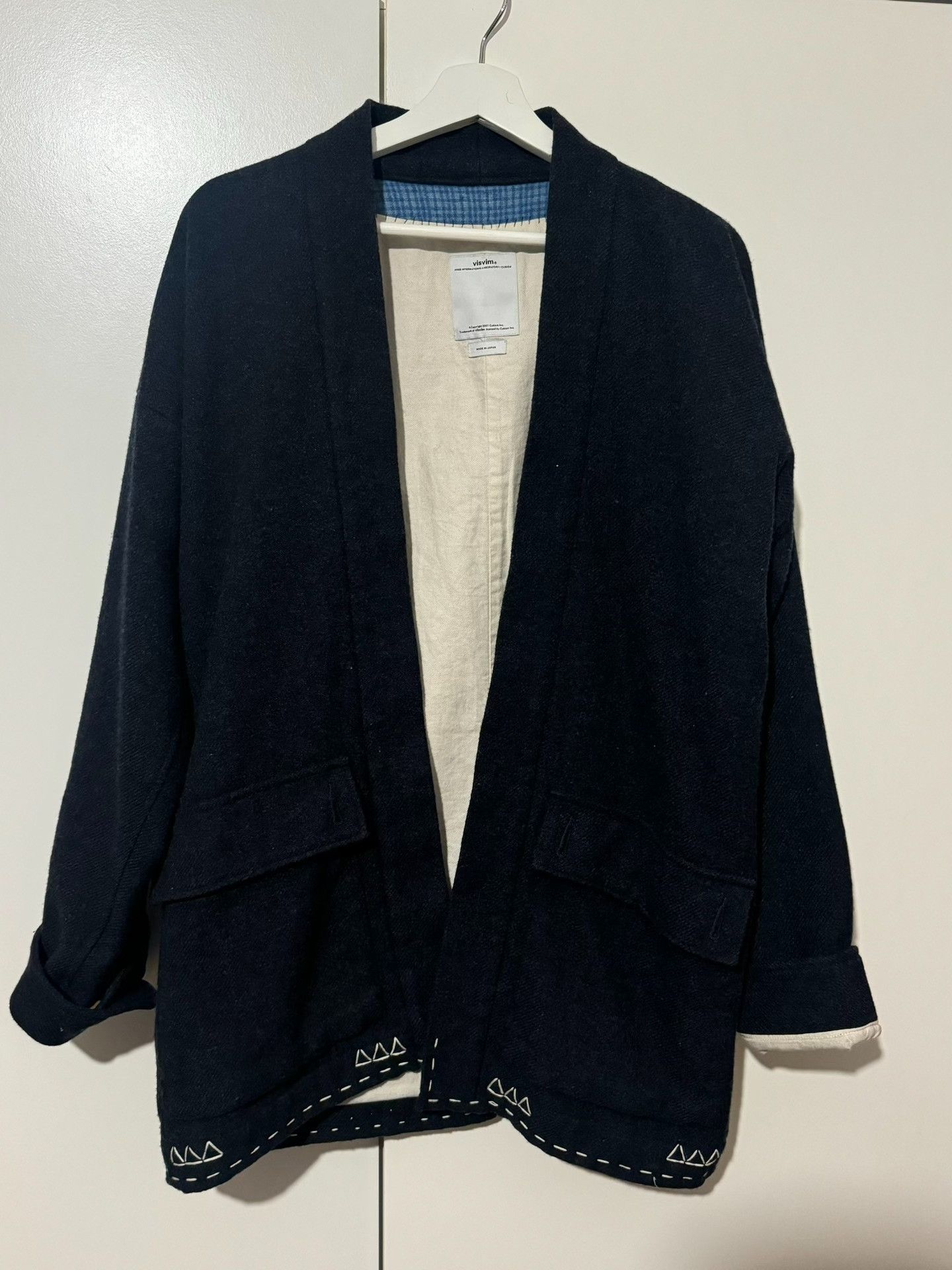 Visvim VISVIM Dark Blue Robe Cardigan Size US XL / EU 56 / 4 - 1 Thumbnail