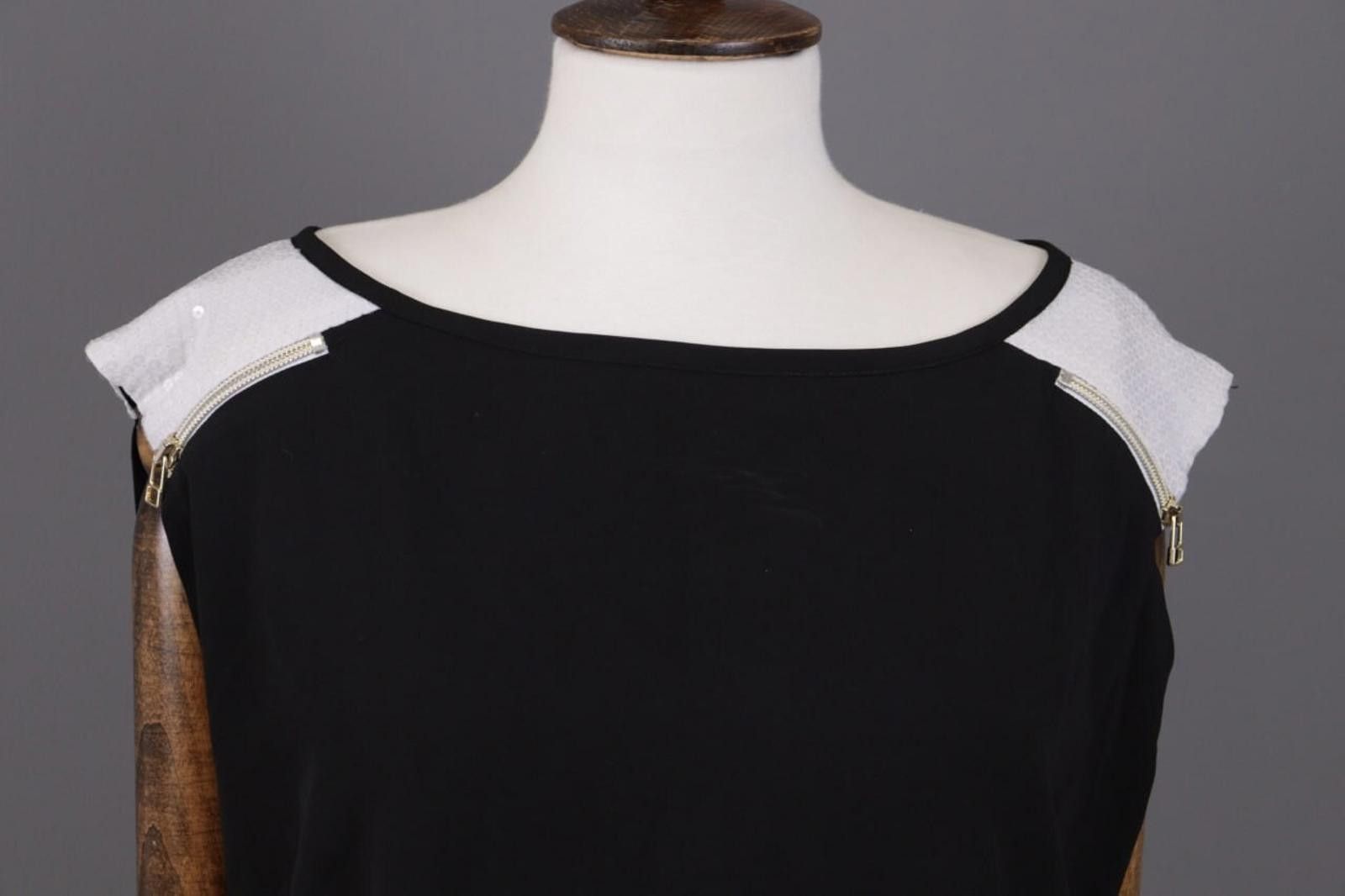Designer COP COPINE Black Sleeveless Summer Stretch Top Shirt Size M / US 6-8 / IT 42-44 - 2 Thumbnail
