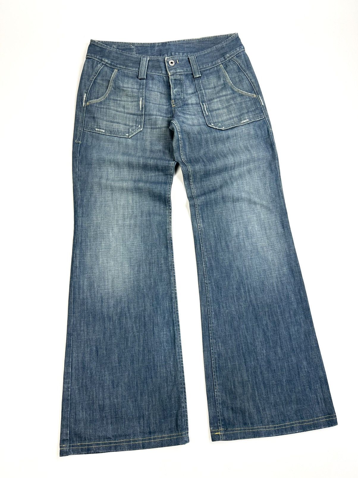 Diesel × Vintage Vintage Diesel Cargo Jeans Blue Denim Pants Y2k rare Size 30" / US 8 / IT 44 - 3 Thumbnail