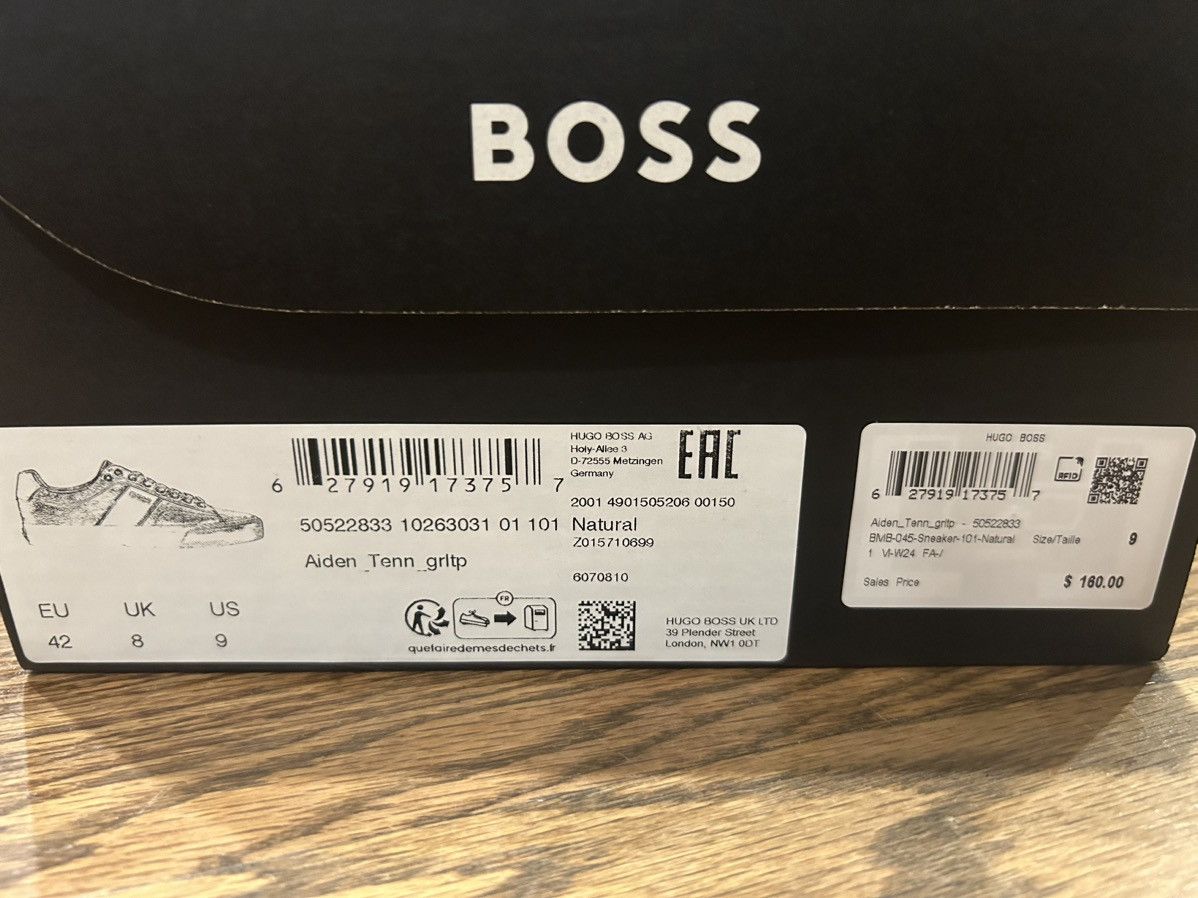 Hugo Boss BOSS - Leather Low Top Sneakers Size 9 Size US 9 / EU 42 - 2 Thumbnail
