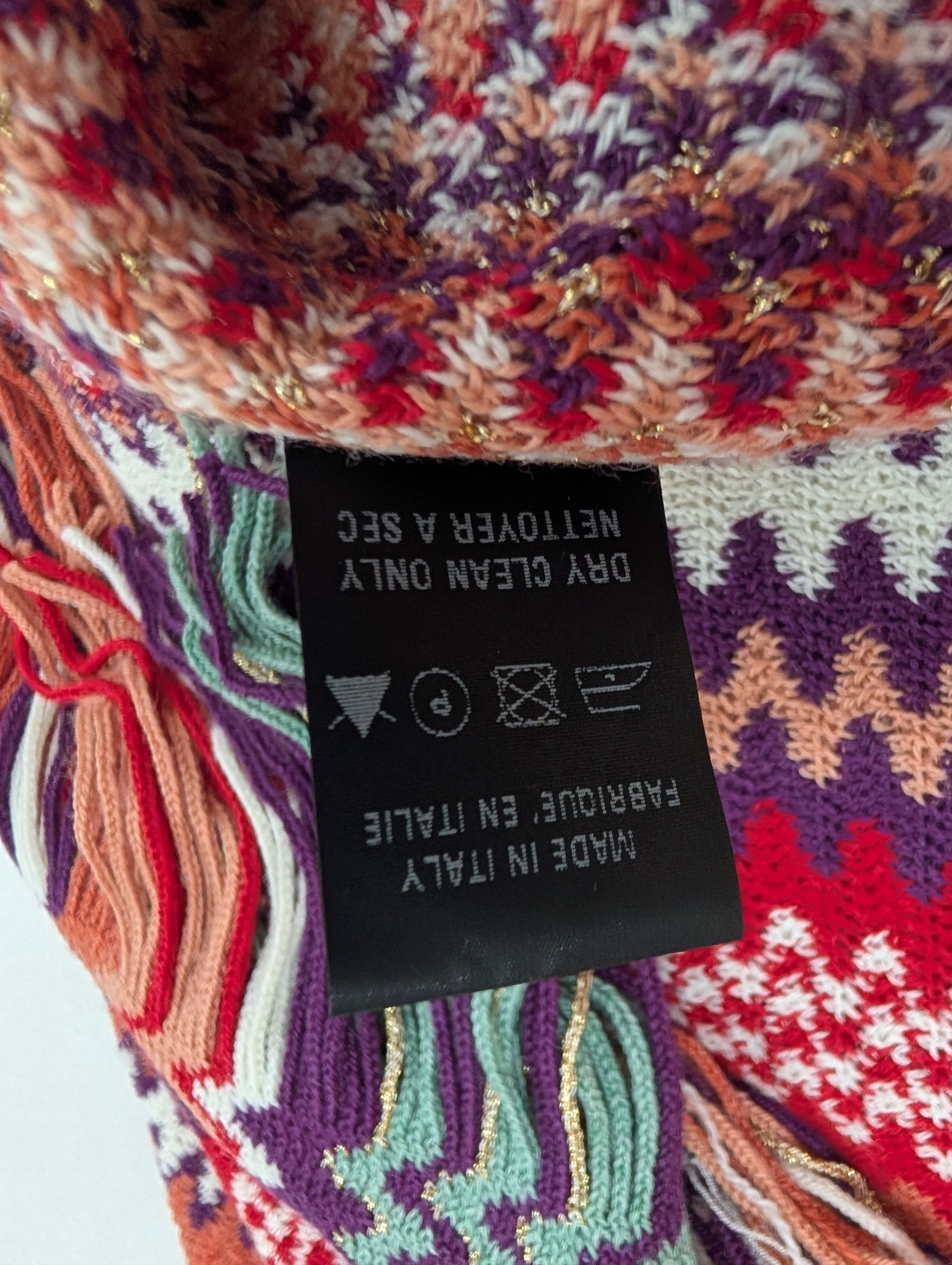 Missoni Multicolor Cape with Tassel Ends Size ONE SIZE - 7 Thumbnail