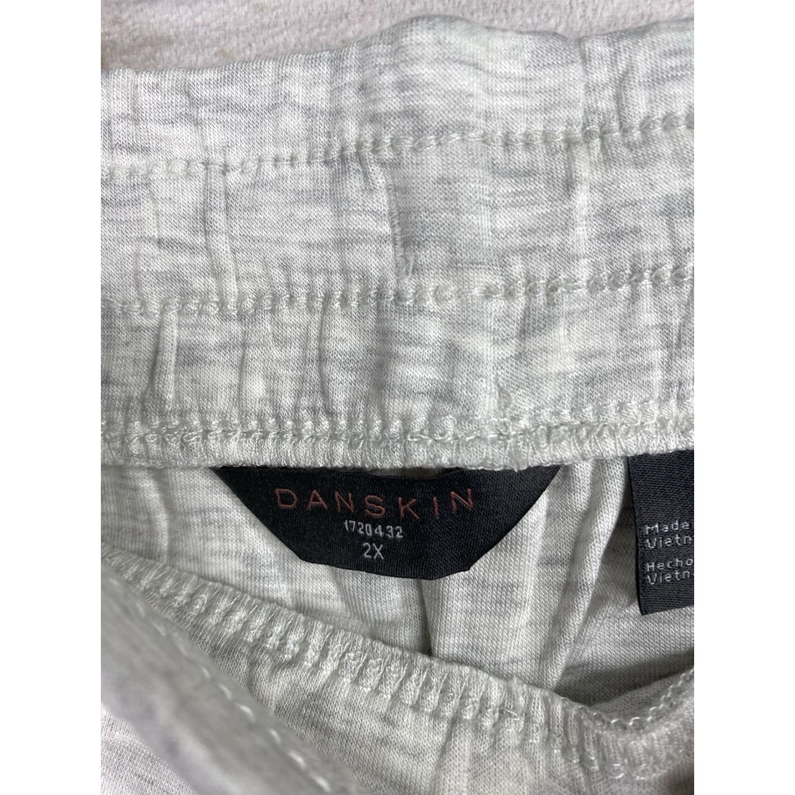 Vintage Danskin Womens 2X Pants Wide Leg Stretch Pull On Soft Drawstring Stretchy NWT Beige Size 26" / US 2 / IT 38 - 7 Thumbnail