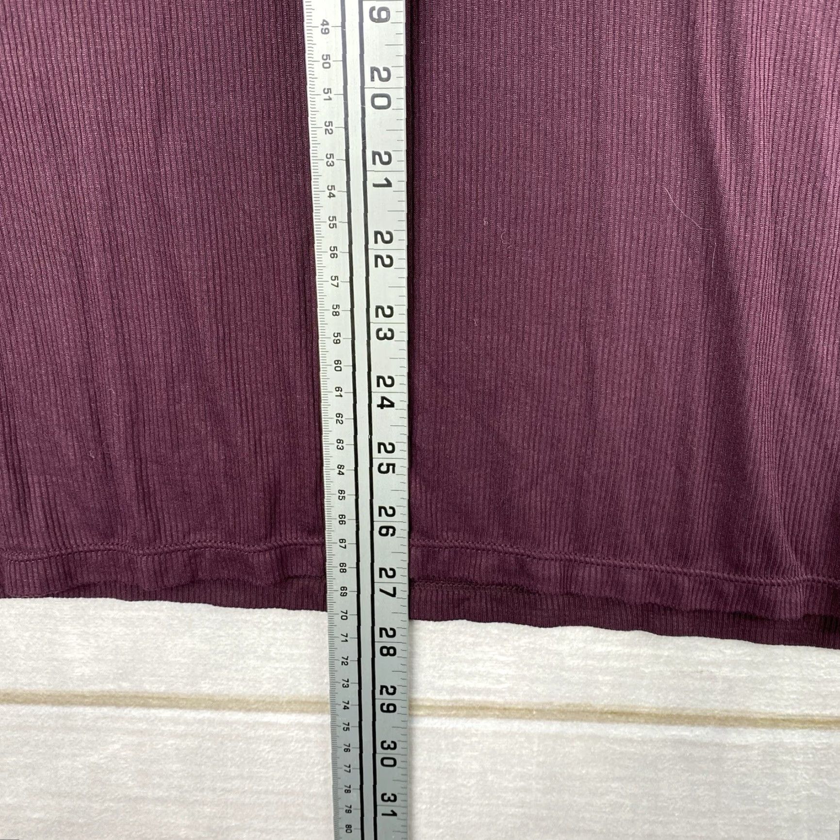 Jones New York VINTAGE Jones New York Womens Top XL Burgundy Ribbed Mock Neck Tunic NWT Size XL / US 12-14 / IT 48-50 - 4 Thumbnail