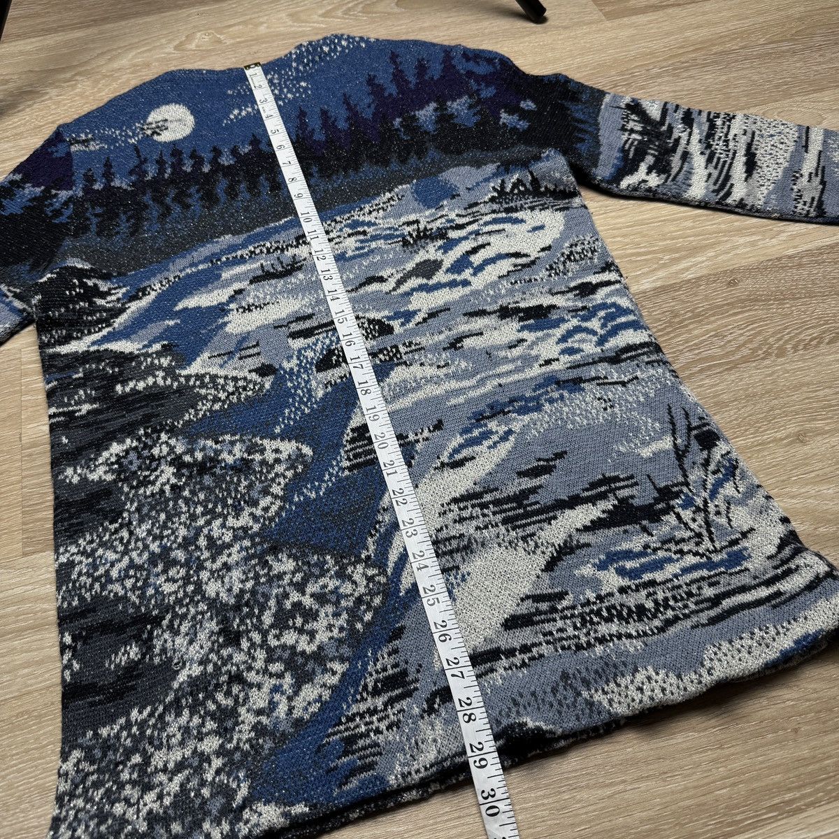 Missoni Rare Vintage Missoni Women's Wool Sweater Blue Winter Nature Size L / US 10 / IT 46 - 14 Thumbnail