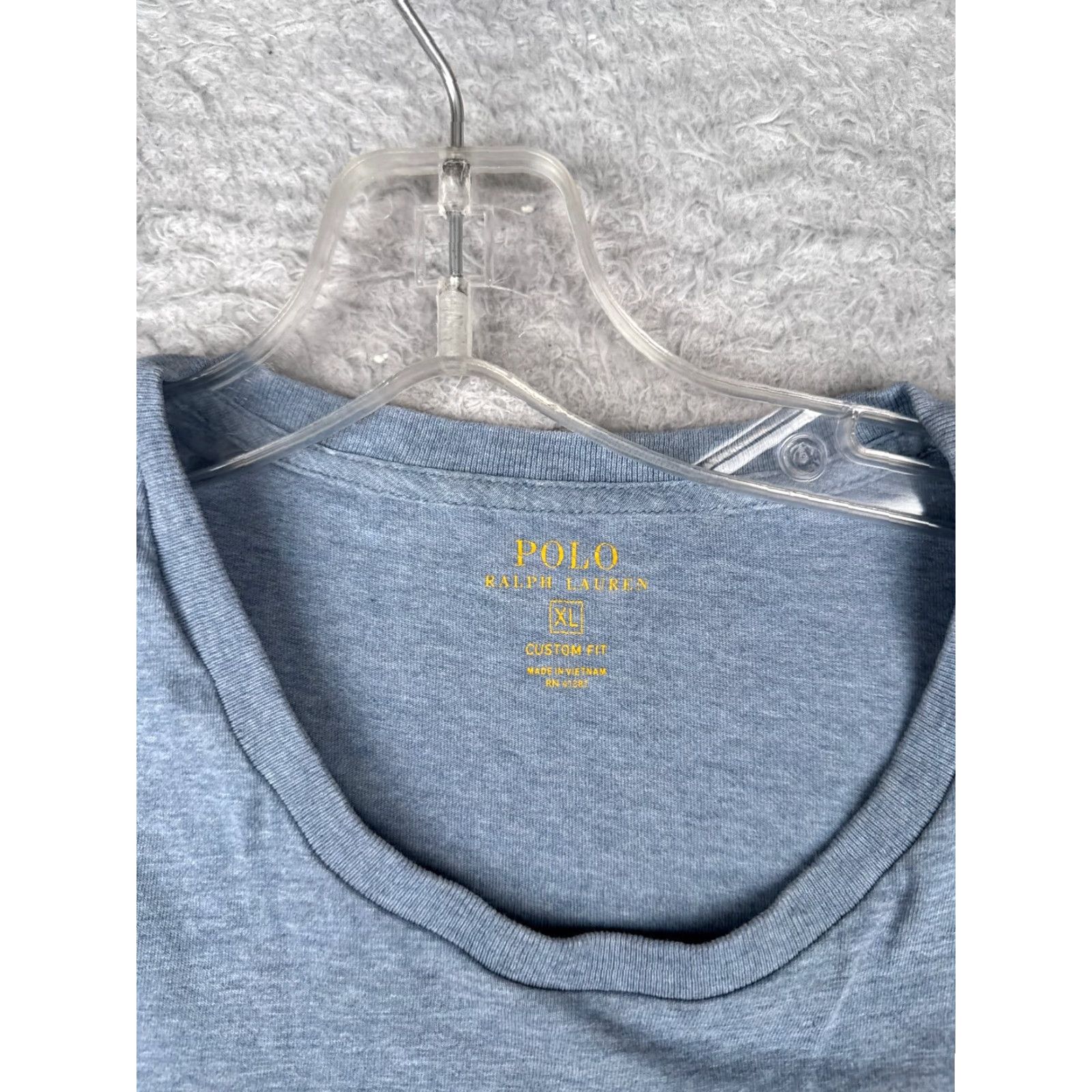 Polo Ralph Lauren Polo Ralph Lauren Shirt Men XL Blue Long Sleeve Custom Fit Cotton Jersey Logo City Theme Size US XL / EU 56 / 4 - 7 Thumbnail