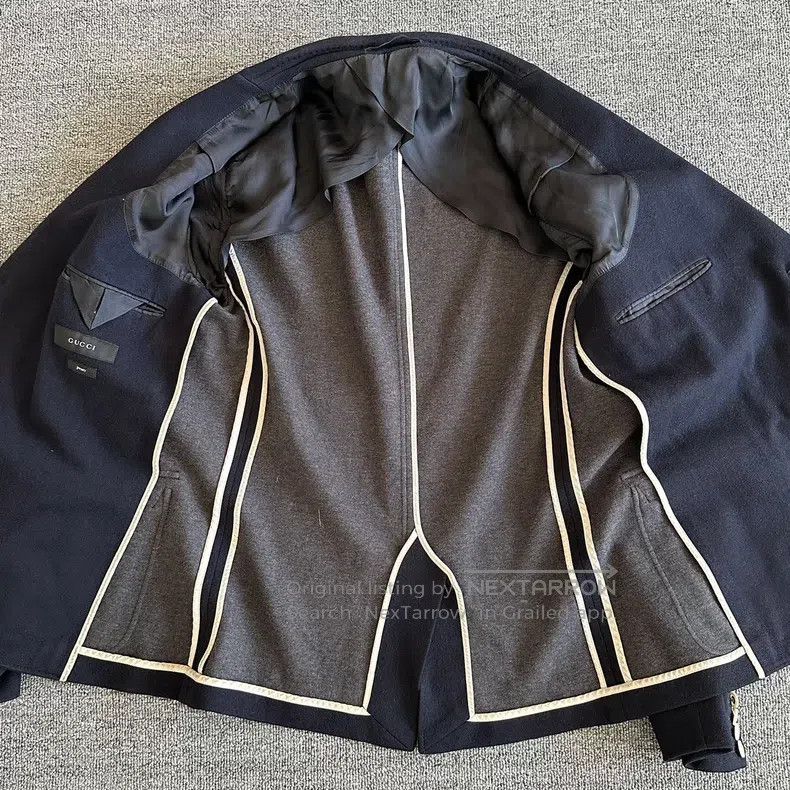 Gucci Gucci 23 styles of wool blend flat needle lapel jacket Size US L / EU 52-54 / 3 - 3 Thumbnail