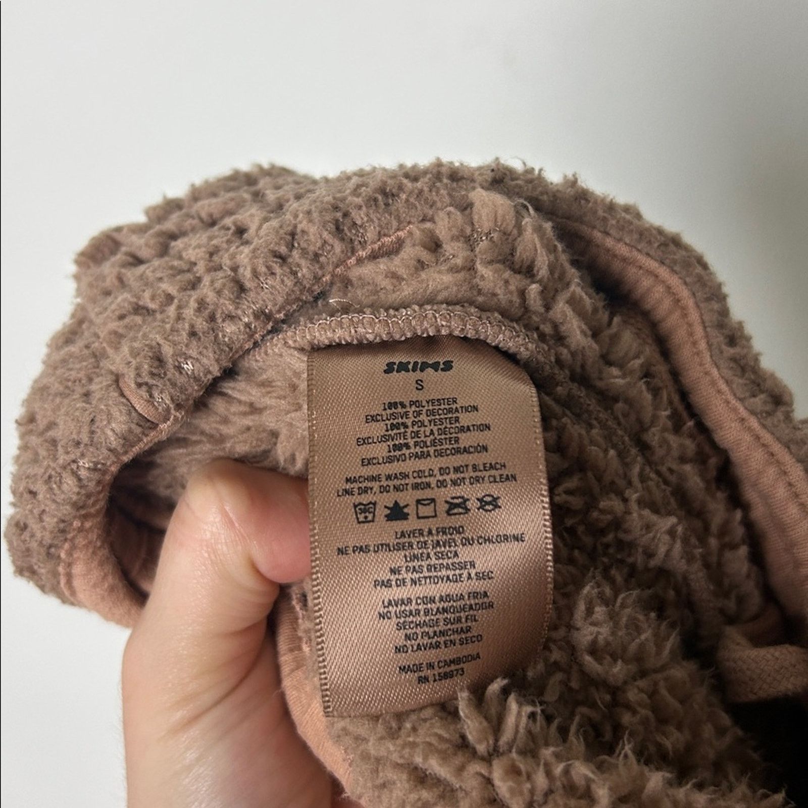SKIMS Skims Teddy Track Fleece Pants Size 27" / US 4 / IT 40 - 6 Thumbnail