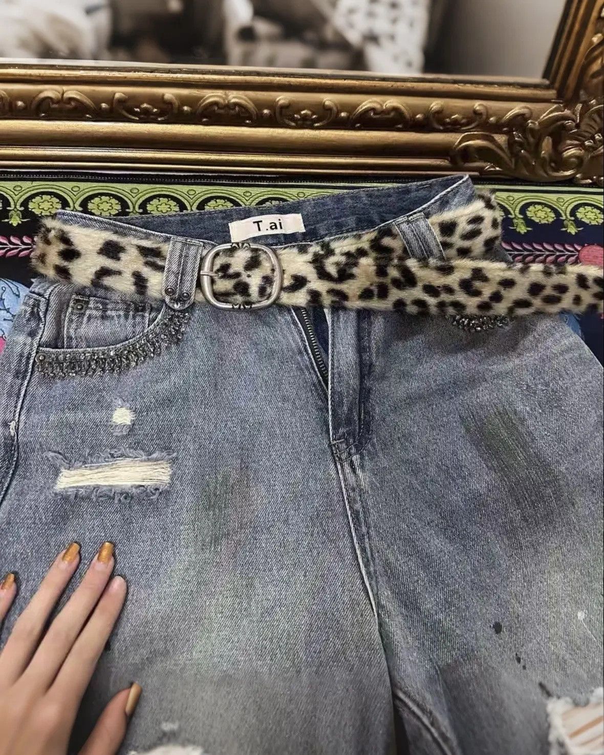 Japanese Brand Leopard belt Size ONE SIZE - 2 Thumbnail