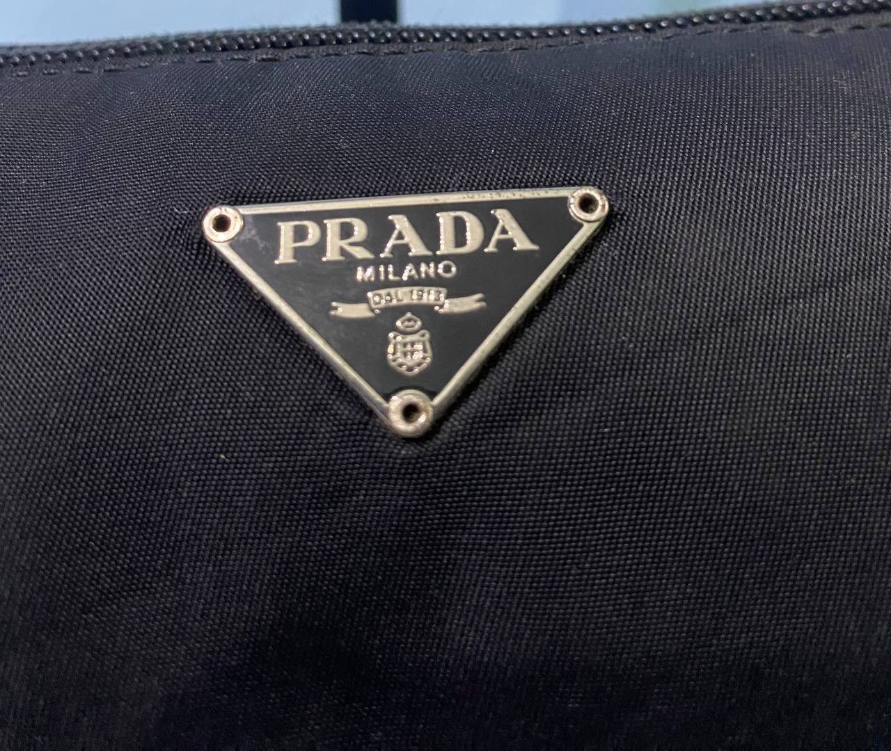 Designer × Vintage Vintage Prada Hand Bag Nice Design Size ONE SIZE - 10 Thumbnail