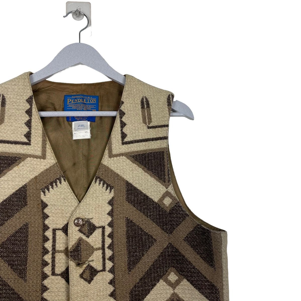 Pendleton 💥NAVAJO WESTERN BUTTON VEST Size US M / EU 48-50 / 2 - 5 Thumbnail