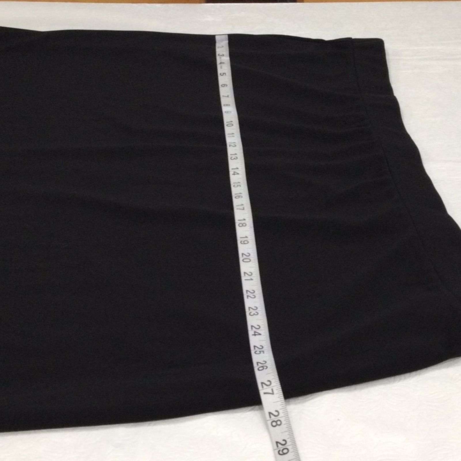 Other Susan Graver Black Knee Length Back Split A-line Skirt 3X Size 42" / US 20 - 14 Thumbnail
