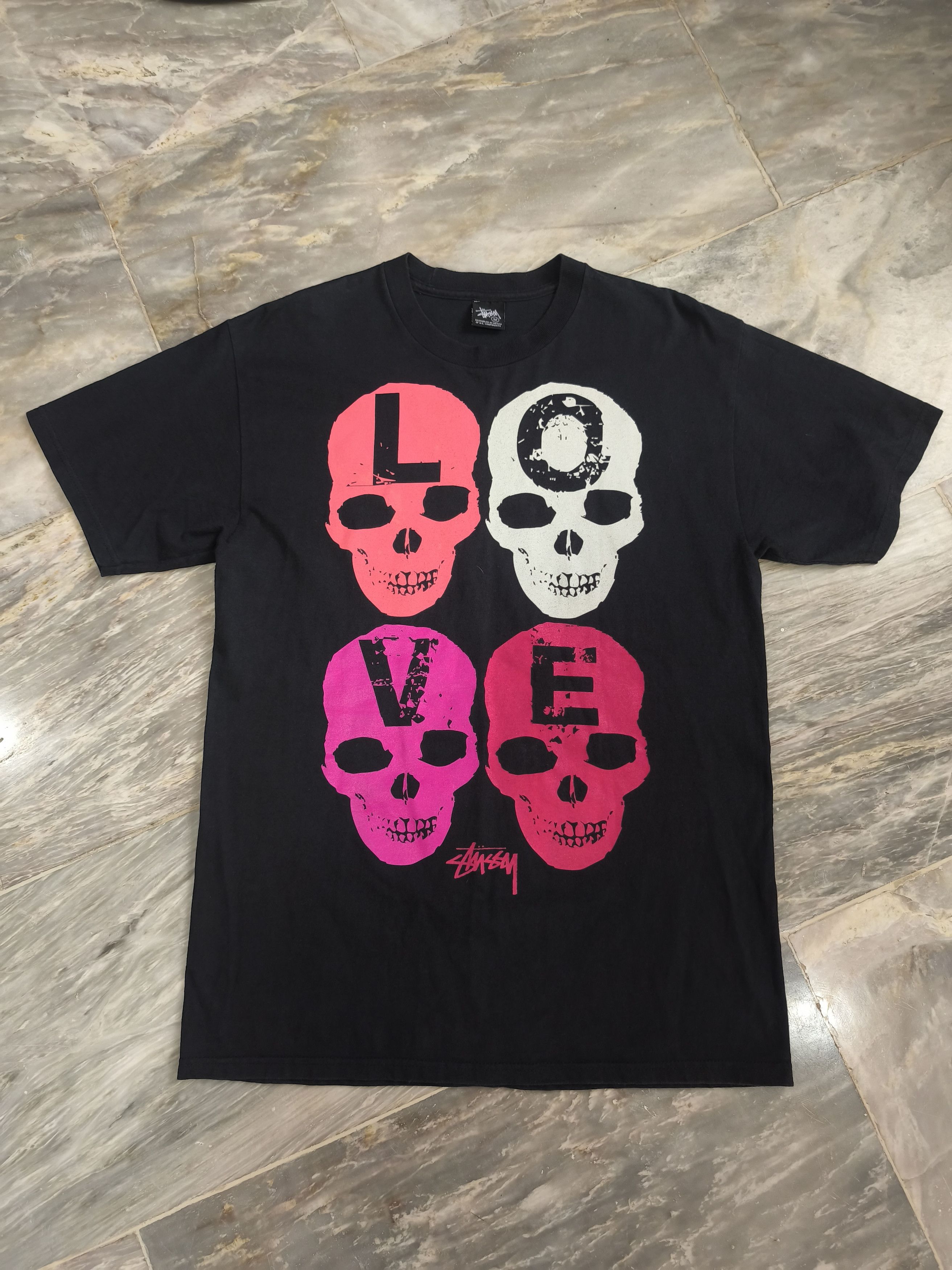 Stussy Vintage Stussy Love Hate T Shirt Size US M / EU 48-50 / 2 - 1 Thumbnail