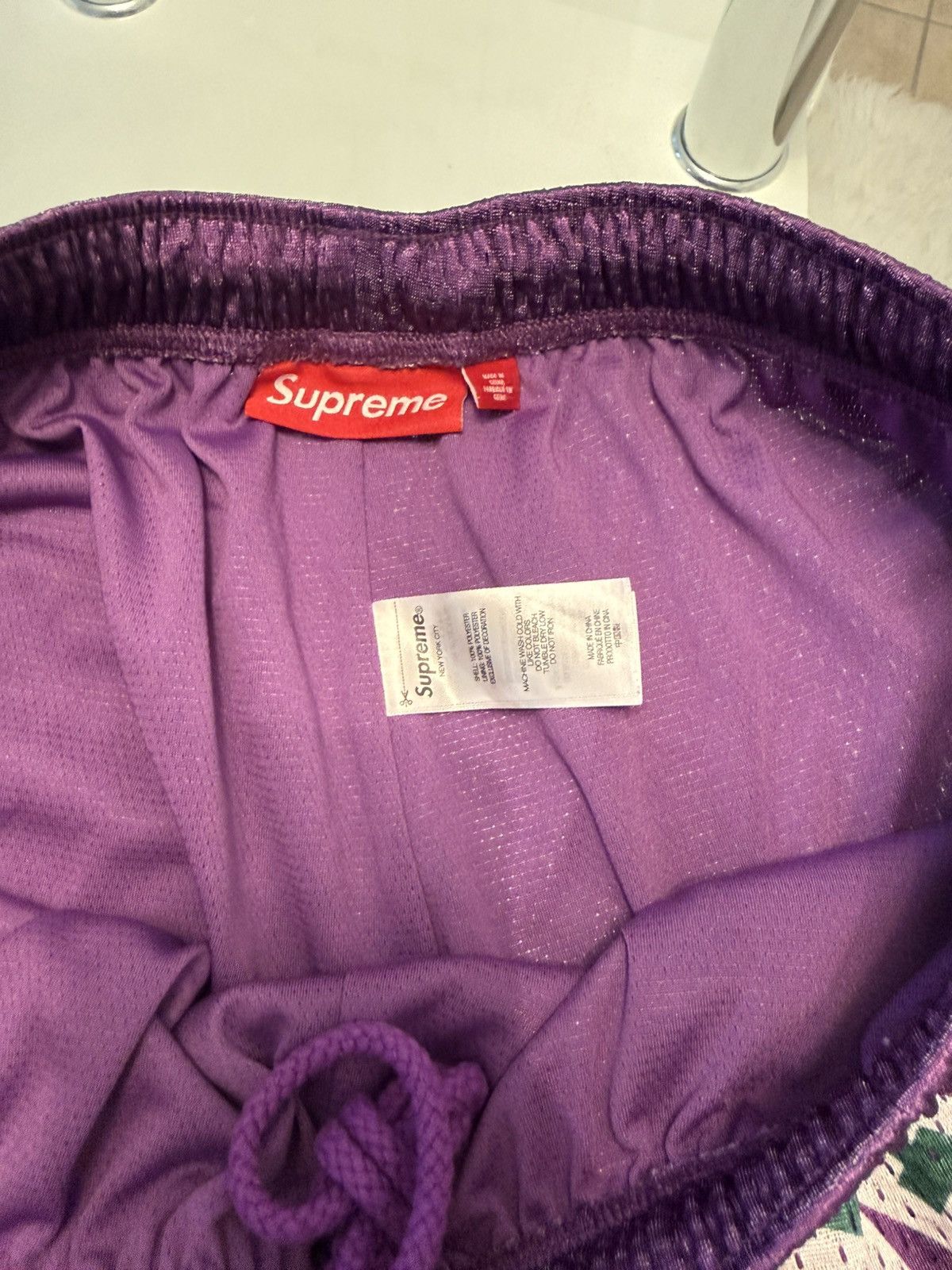 Supreme Supreme Varsity Mesh Short Purple Size US 29 - 13 Thumbnail