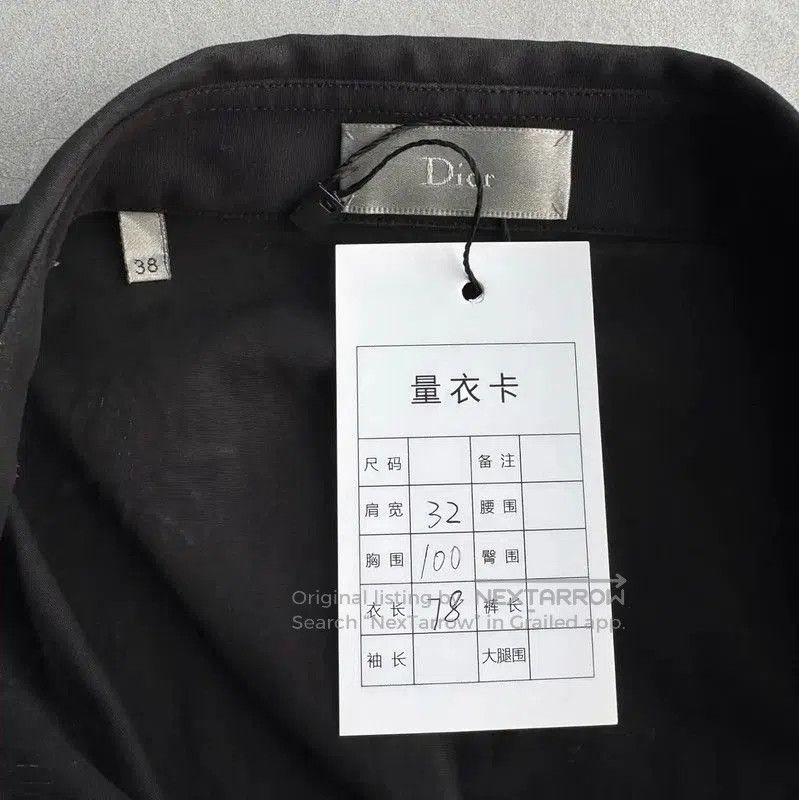 Dior Dior Black Men's Long Sleeve Shirt with Embroidery . Size US S / EU 44-46 / 1 - 3 Thumbnail