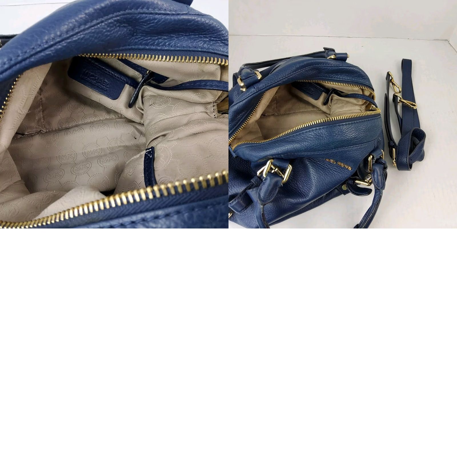 Michael Kors Michael Kors Pebbled Leather Satchel Convertible Shoulder Handbag Purse Women Pebbles Leather Exterior Size ONE SIZE - 9 Thumbnail