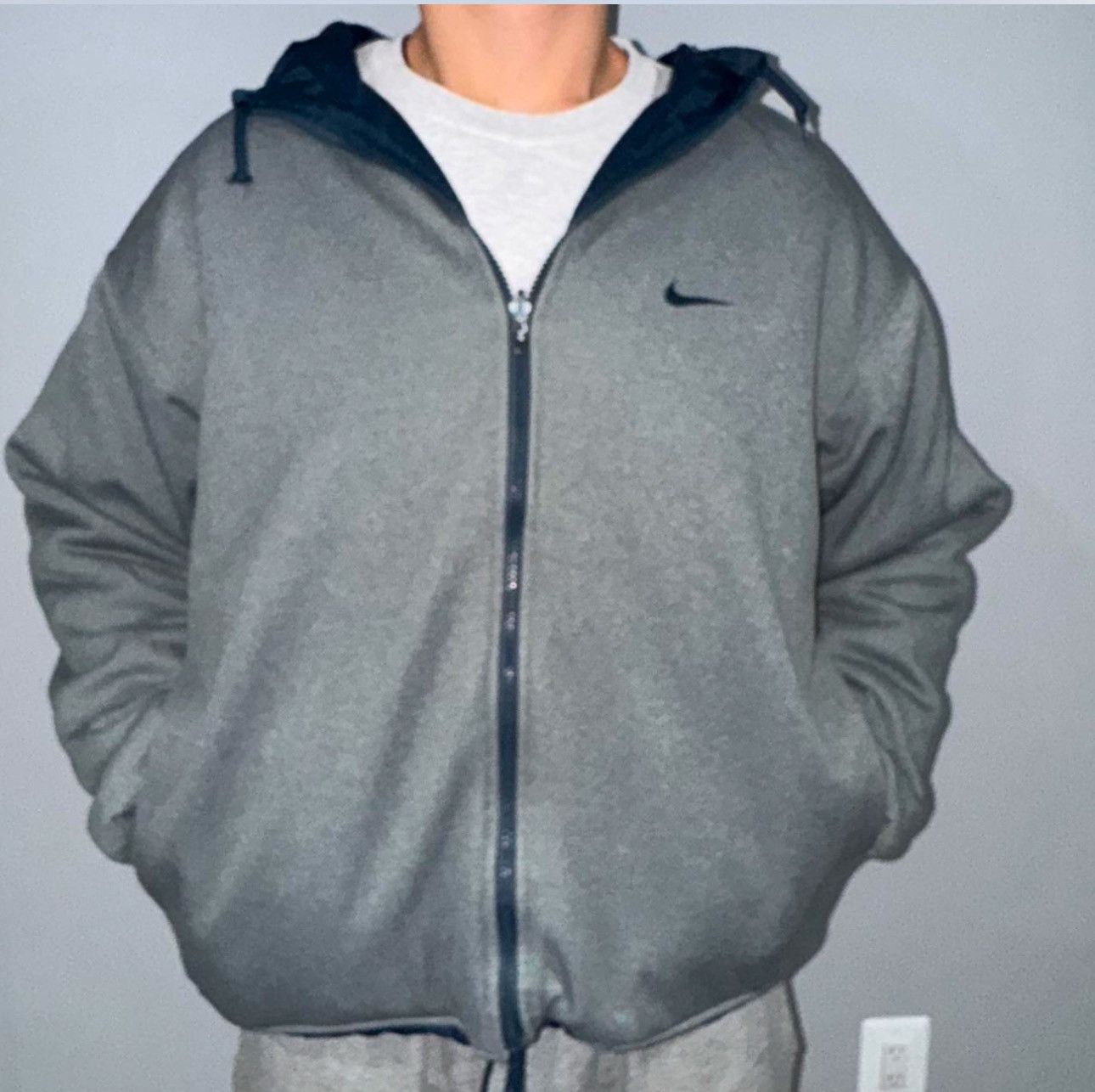 Nike Vintage Nike Reversible Windbreaker and Hoodie Size US L / EU 52-54 / 3 - 2 Thumbnail