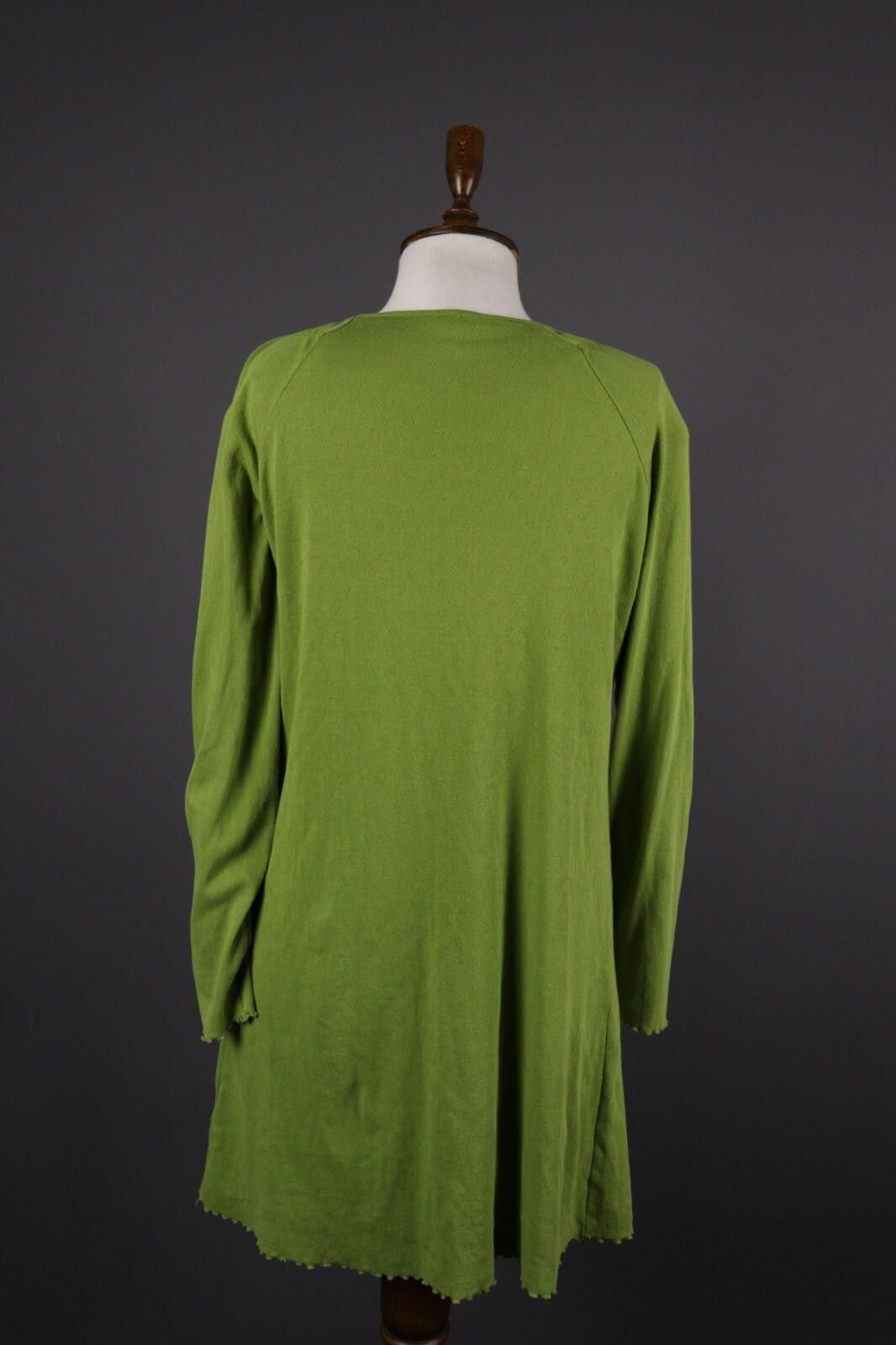 Designer Deerberg Green Long Sleeve Knit A-Line Dress Size Size M / US 6-8 / IT 42-44 - 6 Thumbnail