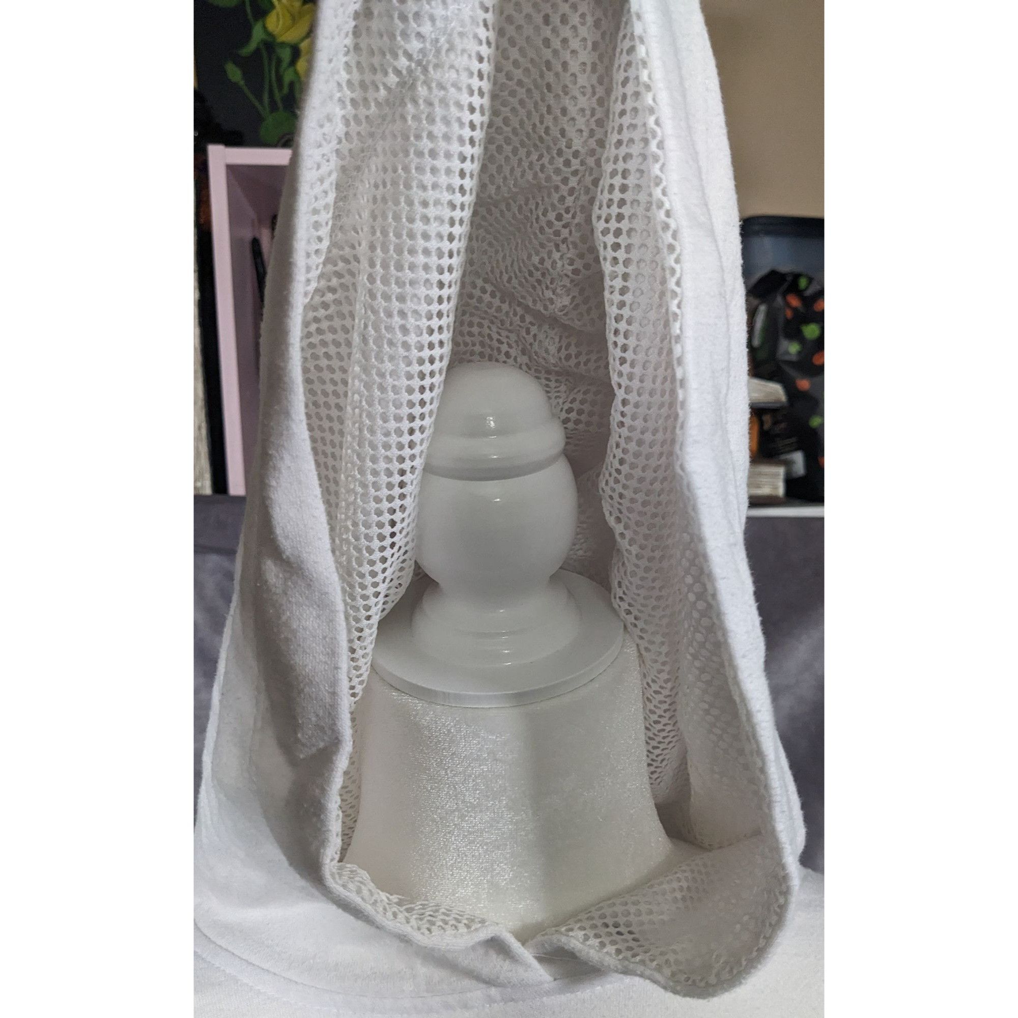 Garage 90s Y2K White Cropped Mesh Hoodie by Garage Size M / US 6-8 / IT 42-44 - 6 Thumbnail