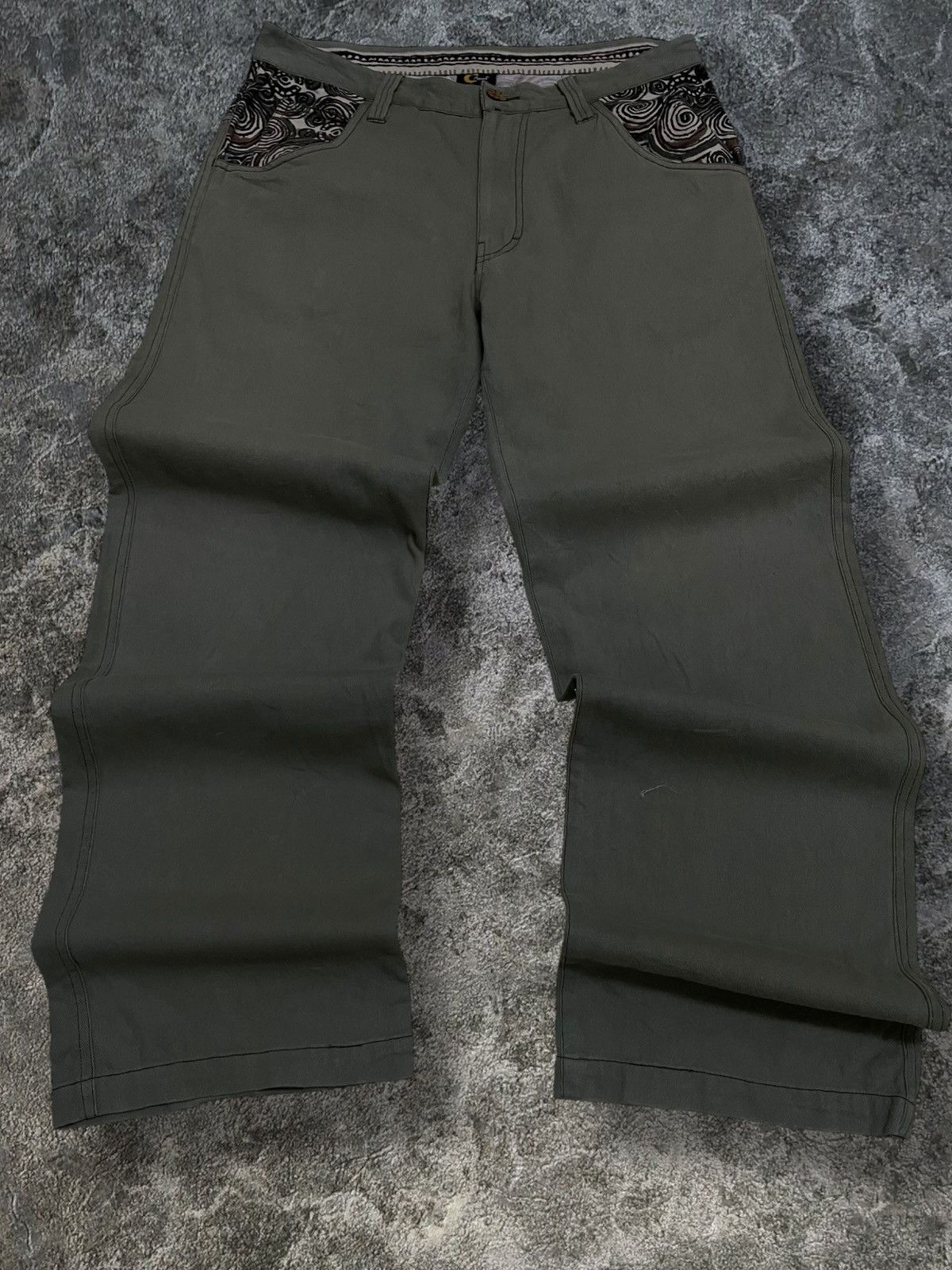 Japanese Brand 1990S Vintage Designer Camina Art Historical Kuno Pant Style Size US 32 / EU 48 - 4 Thumbnail
