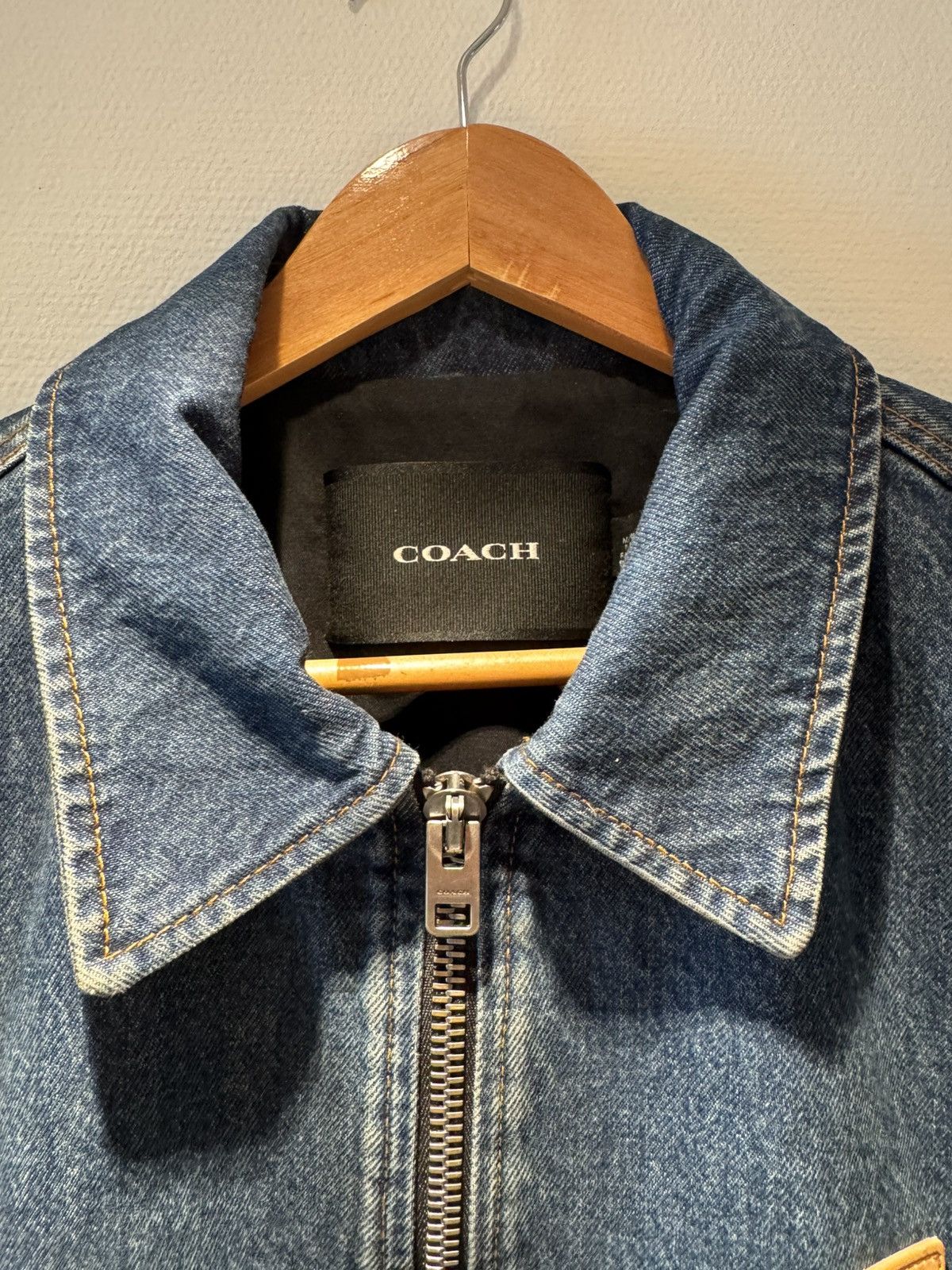 Coach Coach Zip Denim Jacket Size US L / EU 52-54 / 3 - 3 Thumbnail