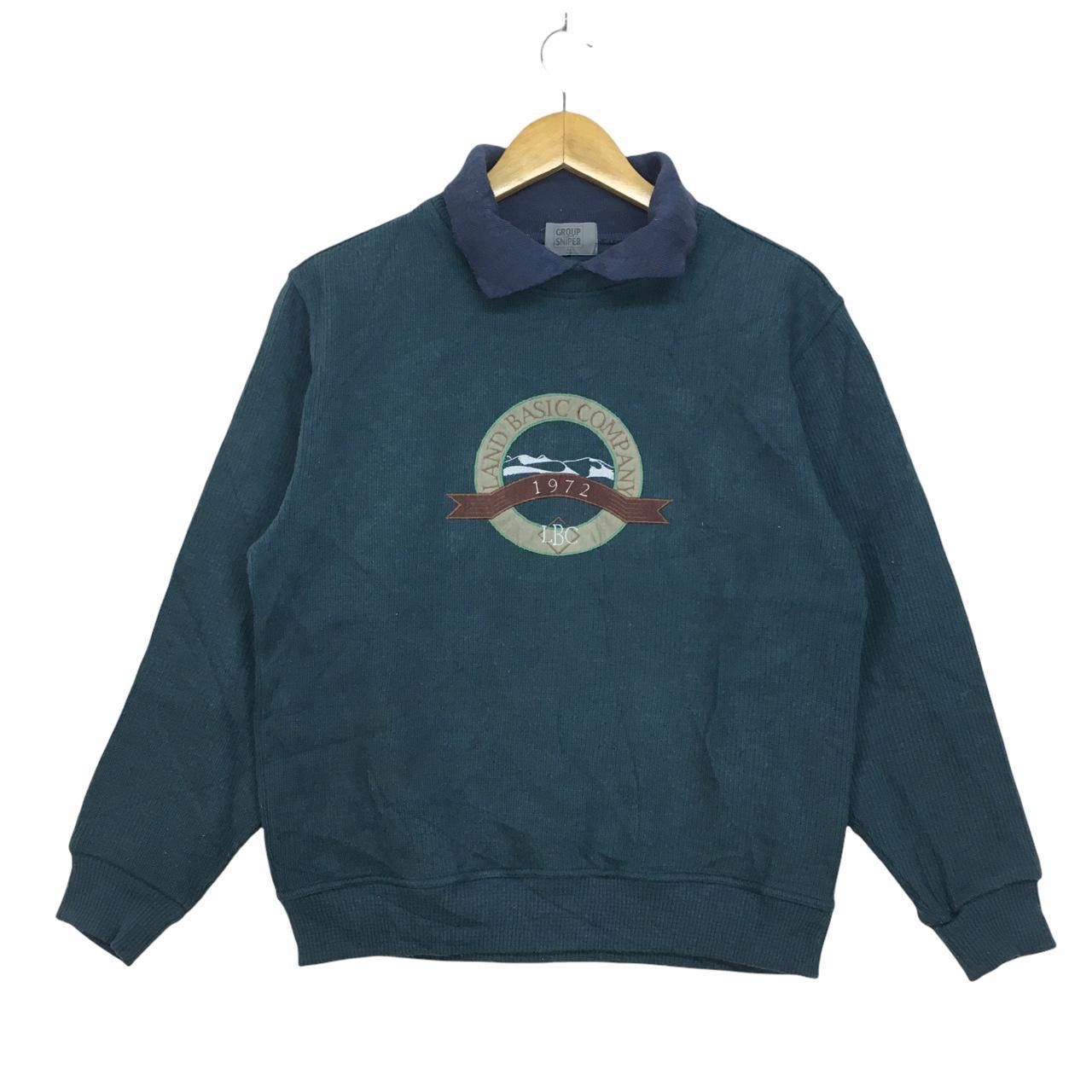 Vintage Vtg GROUP SNIPER Land Basic Company 1972 Collar Sweatshirt Size US M / EU 48-50 / 2 - 1 Thumbnail
