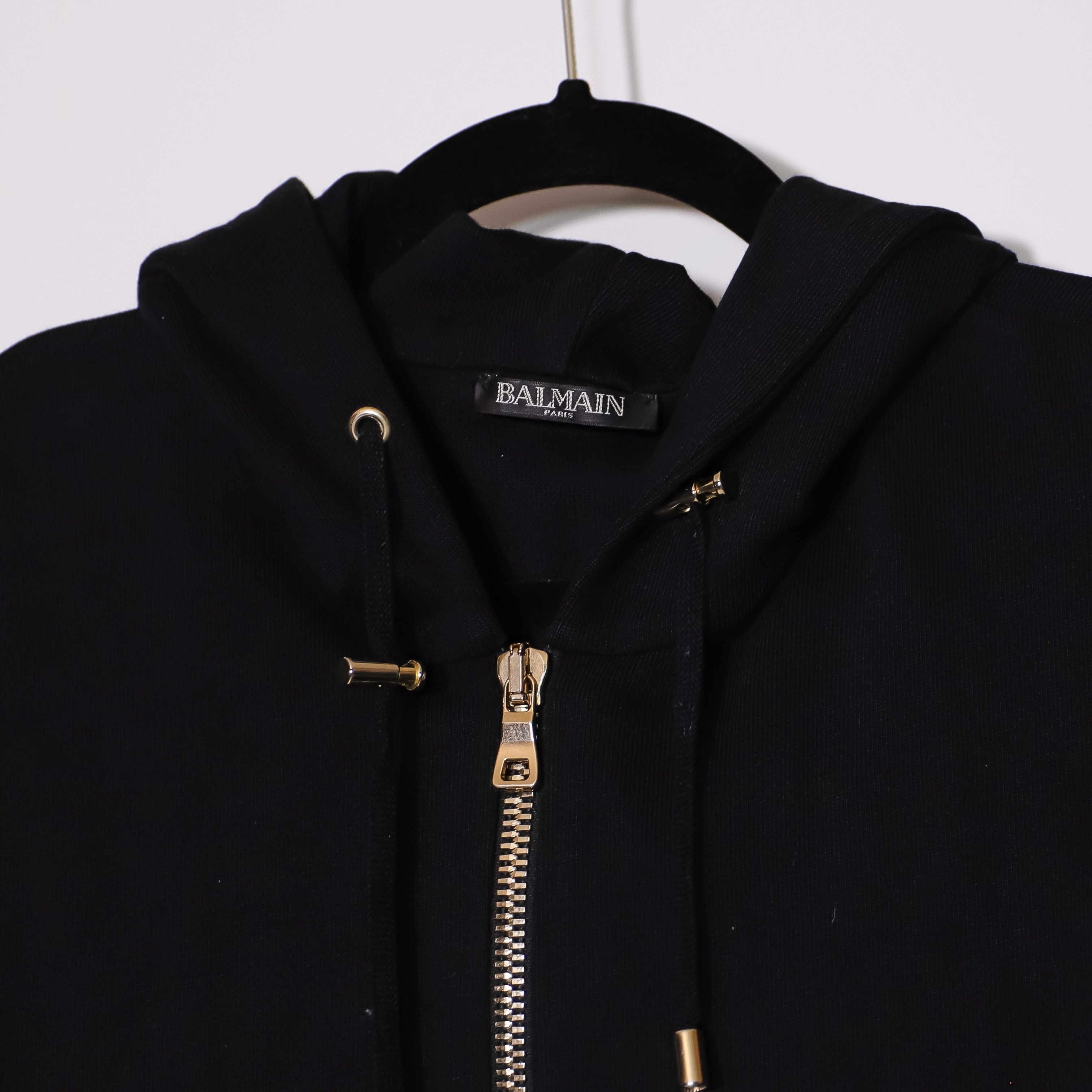 Balmain Balmain Men's Black Long Side Full Zip Size US L / EU 52-54 / 3 - 2 Thumbnail