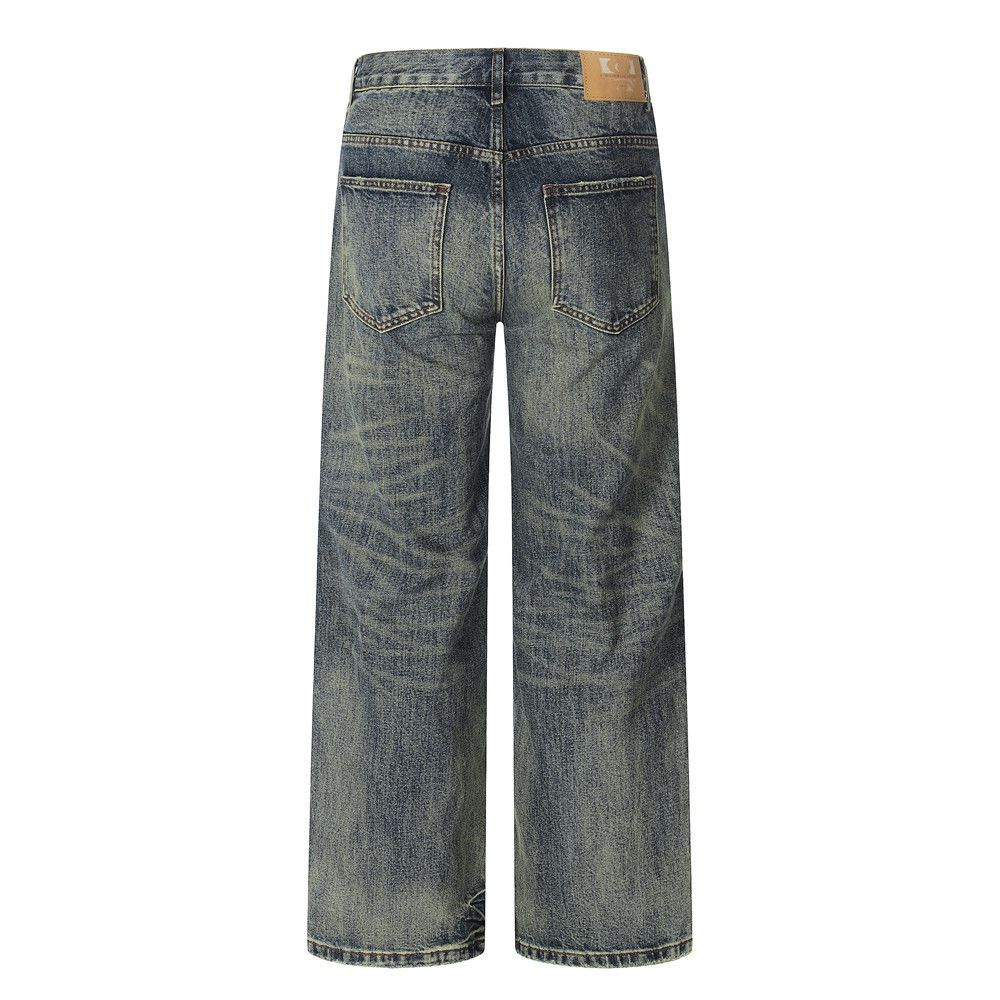 Vintage Retro punk loose distressed casual washed jeans Size US 32 / EU 48 - 2 Thumbnail