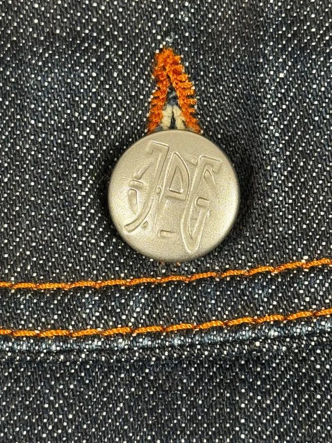 Jean Paul Gaultier 2000s Jean Paul Gaultier Navy Brut Denim Elastic Jacket Size US M / EU 48-50 / 2 - 11 Thumbnail