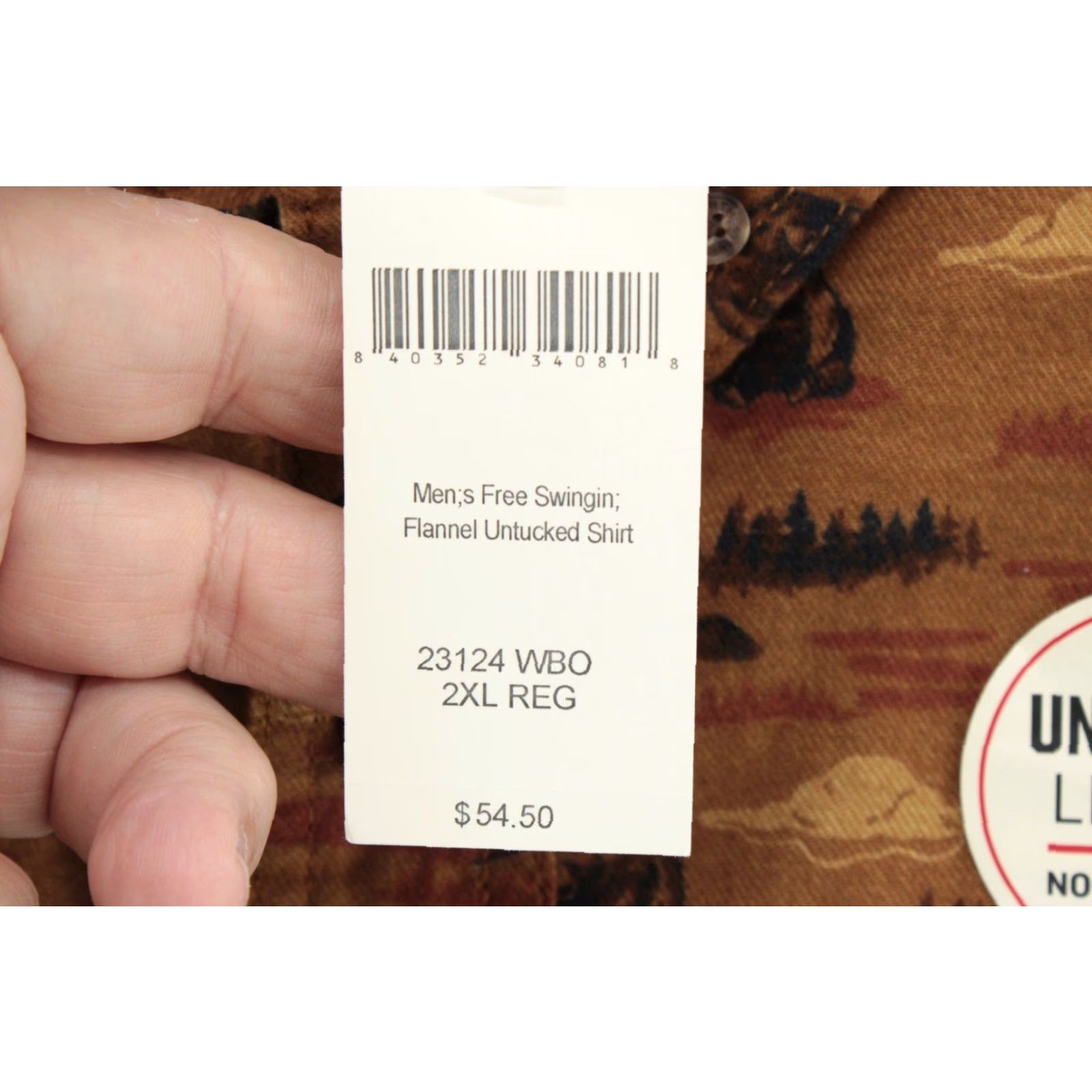 Vintage Duluth NWT Men Shirt Swingin Untucked Free Flannel Brown Bear Print Outdoors 2XL Button-Up Collared Long Sleeve Size US XXL / EU 58 / 5 - 6 Thumbnail