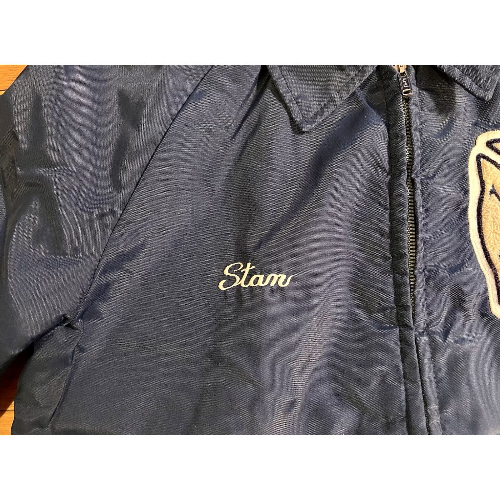 CO VINTAGE Hewitt Mfg New City Fire Engine Co Jacket Men's 40 Blue Quilt Lined 60s Size US L / EU 52-54 / 3 - 4 Thumbnail