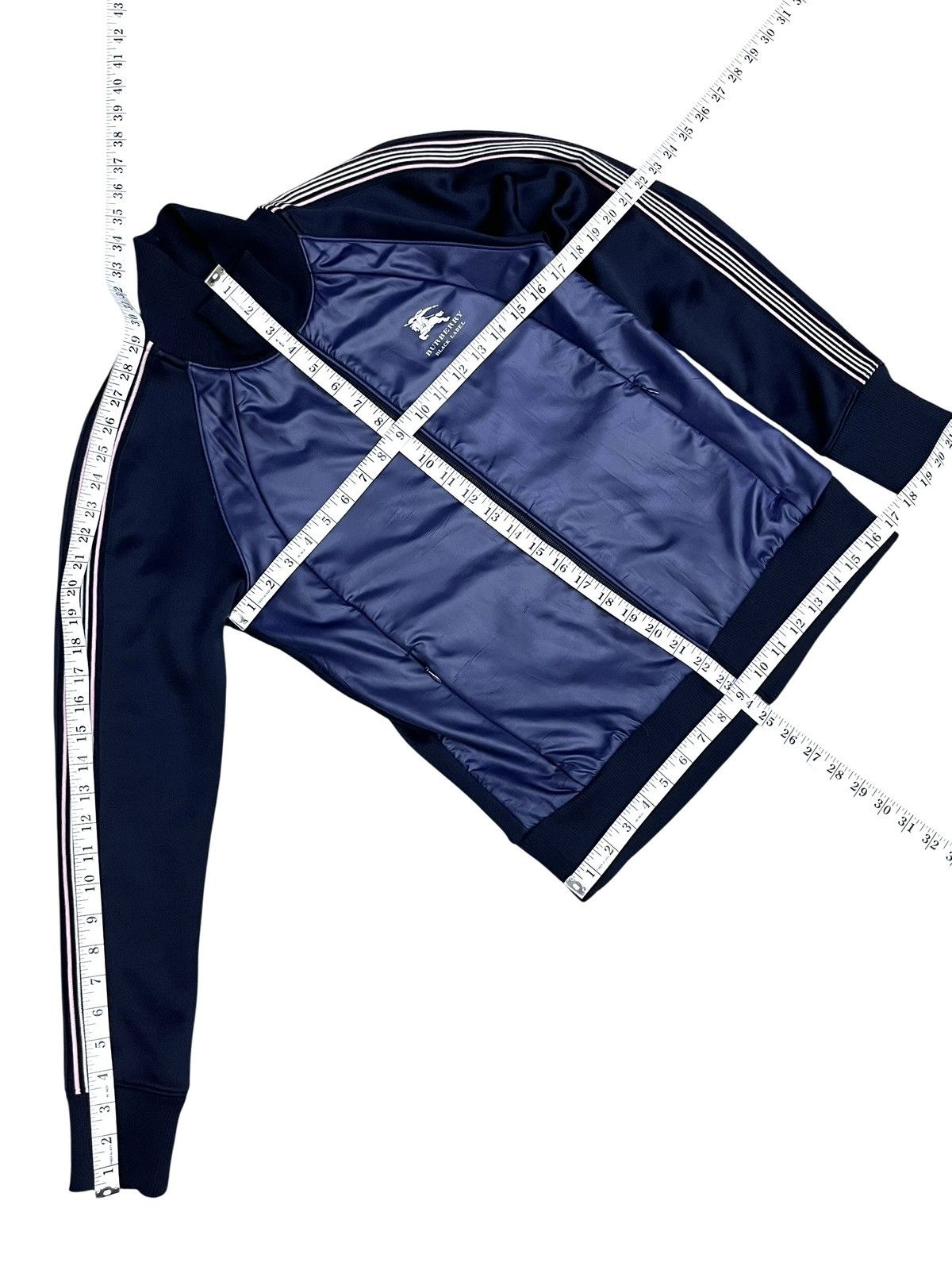 Burberry 🔥Vintage Burberry Black Label Hybrid Stripe Track Jacket Size US S / EU 44-46 / 1 - 14 Thumbnail