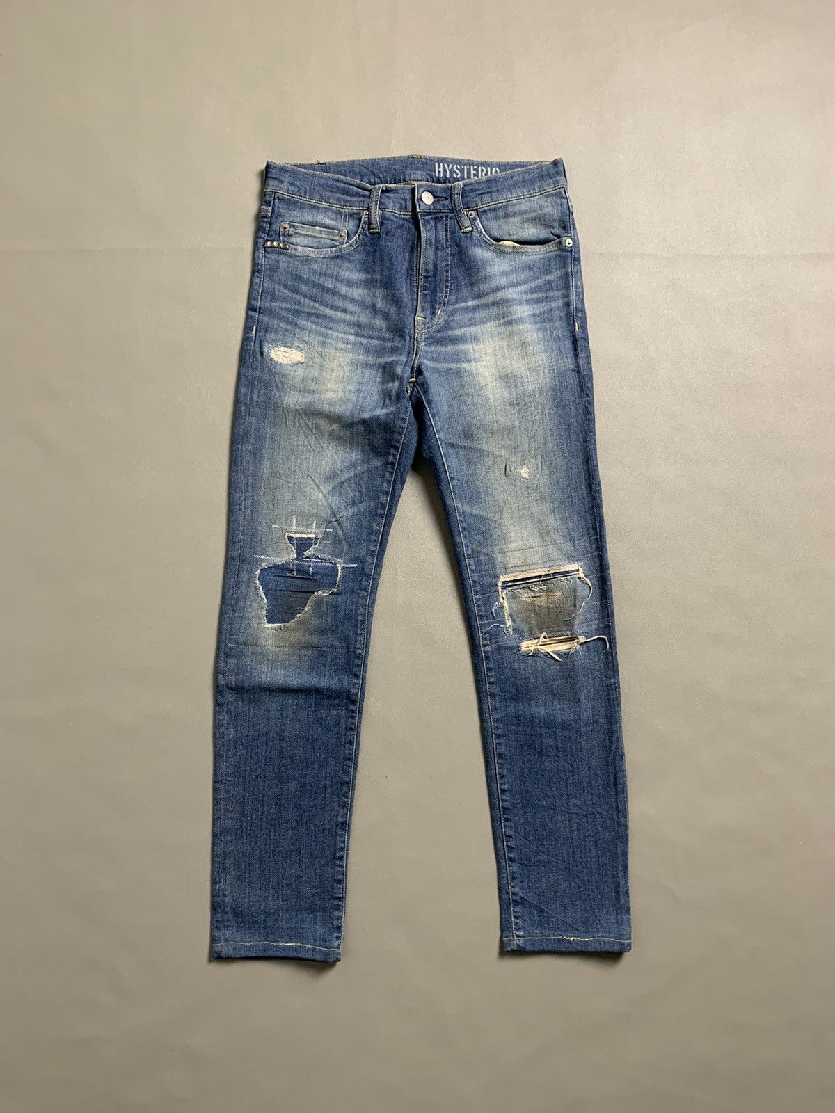 Hysteric Glamour × Japanese Brand × Vintage hysteric glamour ripped skiny jeans Size US 28 / EU 44 - 1 Thumbnail