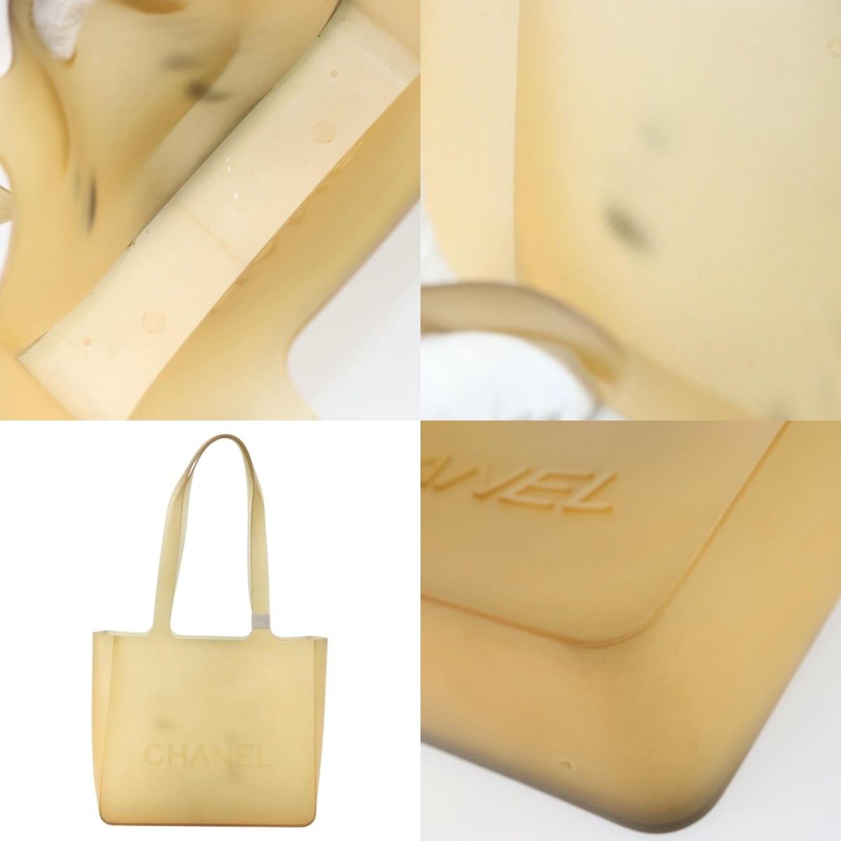 Chanel Chanel Tote Bag Rubber Beige CC Size ONE SIZE - 5 Thumbnail