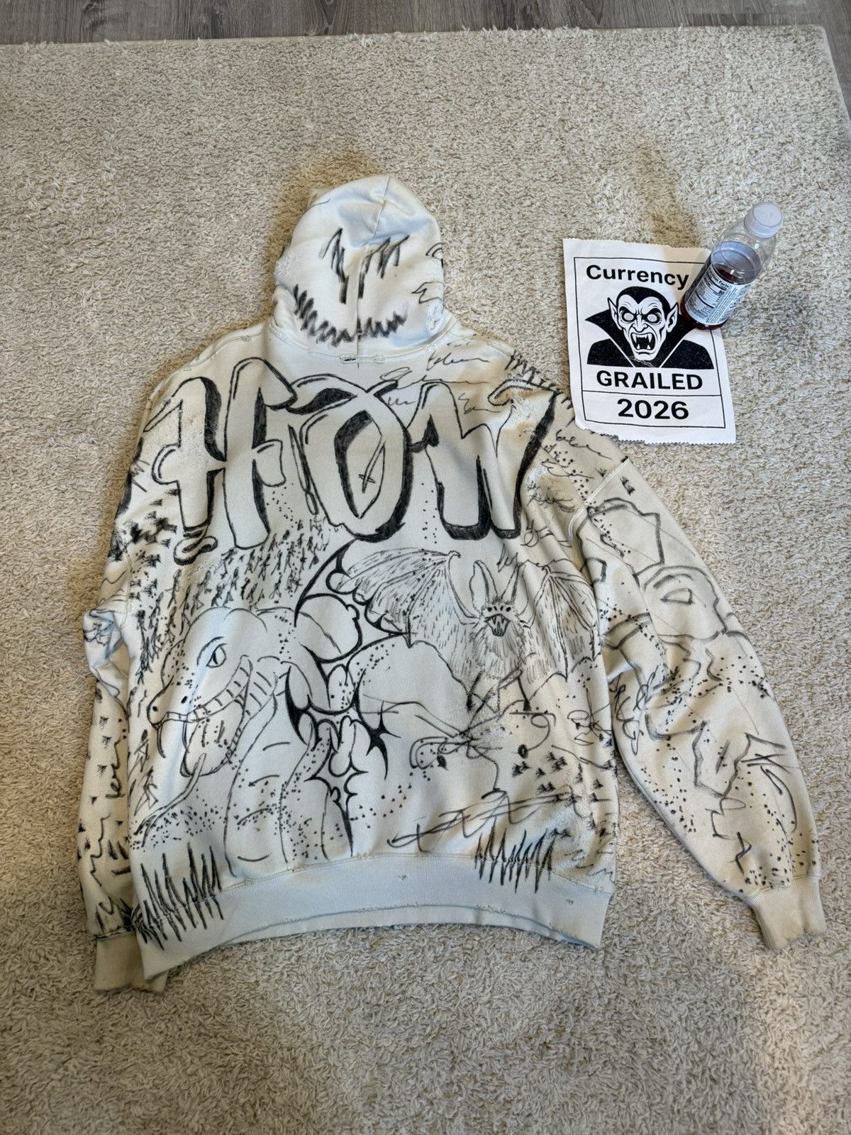 Balenciaga Balenciaga X HOWCOLE ends.rp CUSTOM 1OF1 Skater Hoodie Size US S / EU 44-46 / 1 - 9 Thumbnail